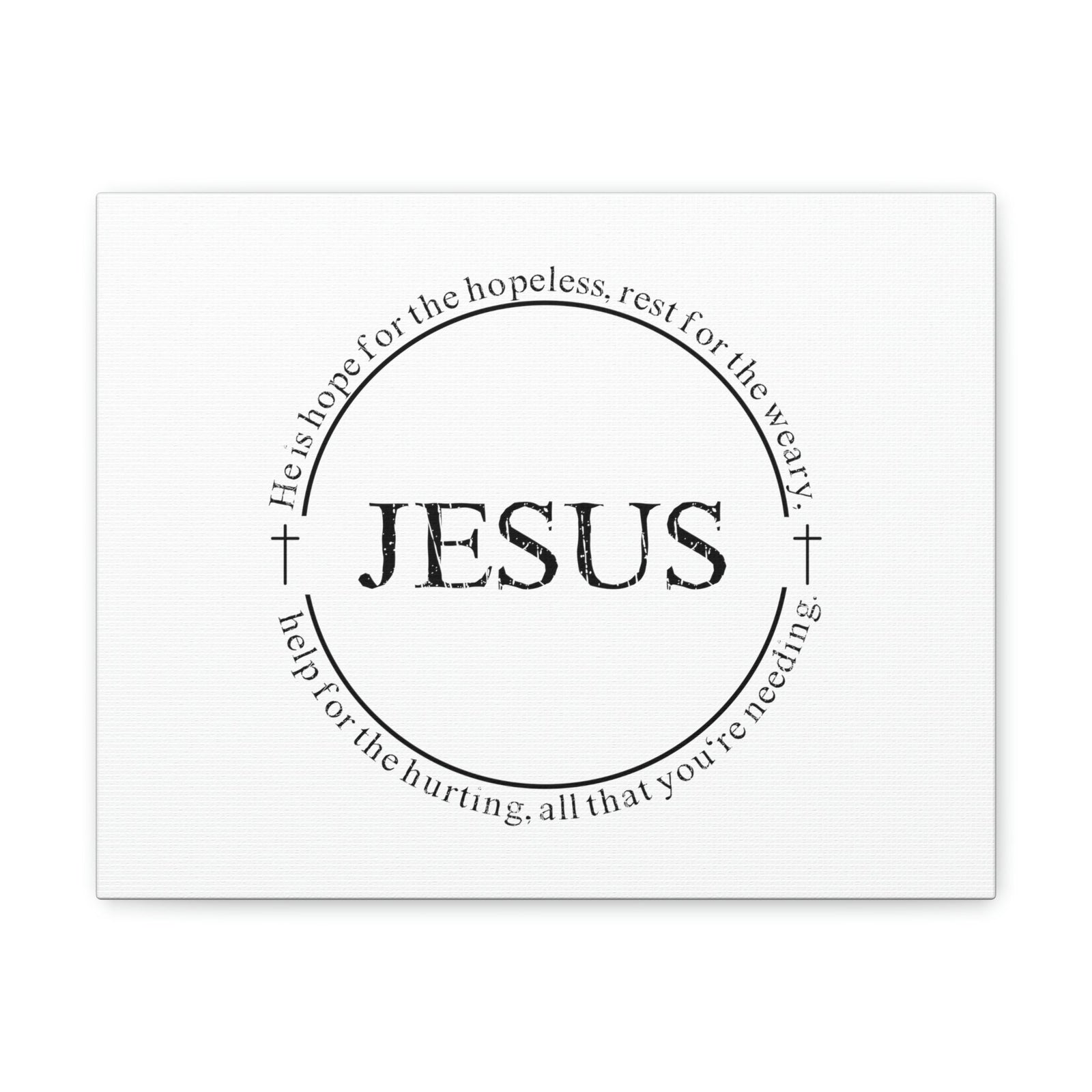 Scripture Walls Jesus, Help For The Hurting Hebrews 13:8 Christian Wall Art Bible Verse Print Ready to Hang Unframed-Express Your Love Gifts