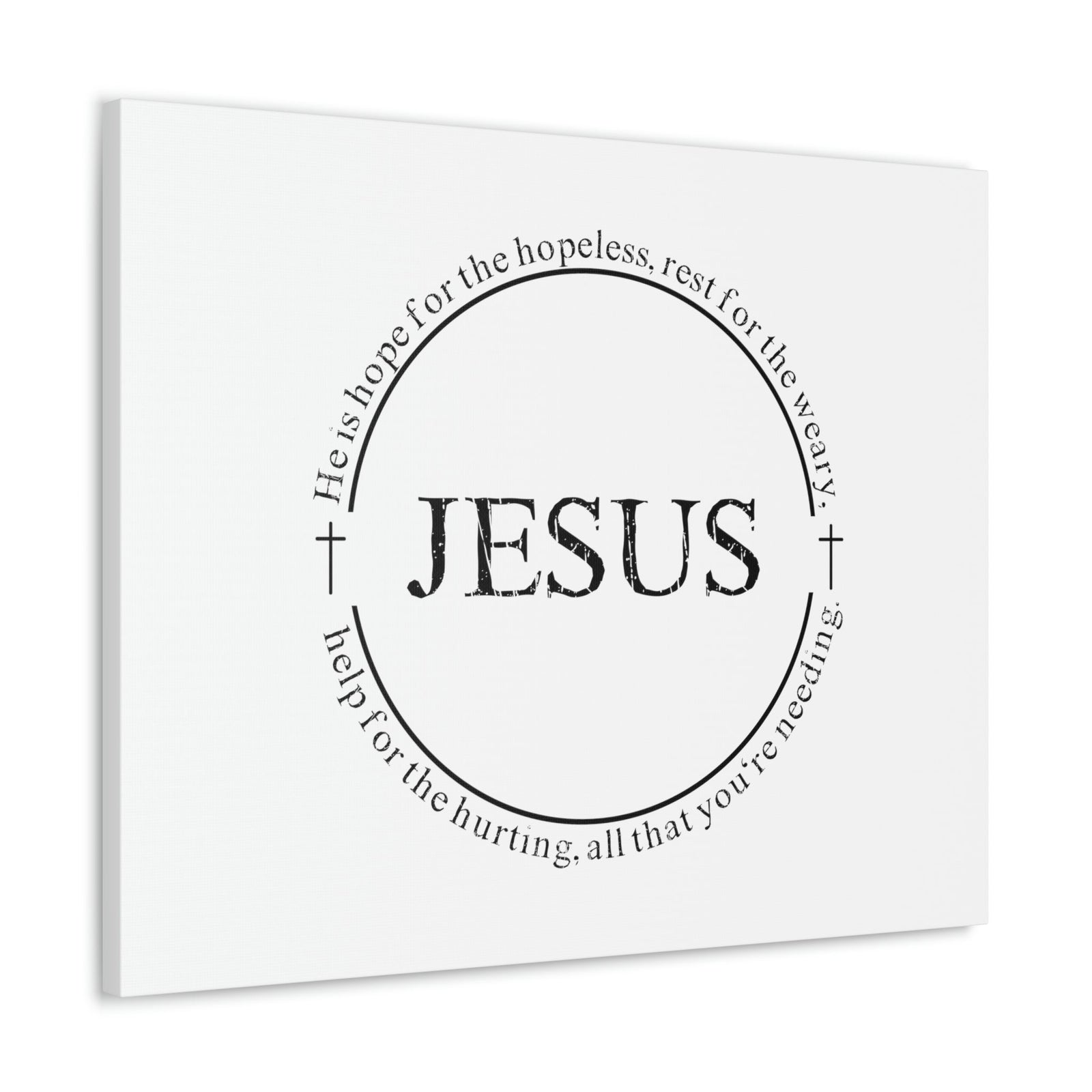 Scripture Walls Jesus, Help For The Hurting Hebrews 13:8 Christian Wall Art Bible Verse Print Ready to Hang Unframed-Express Your Love Gifts