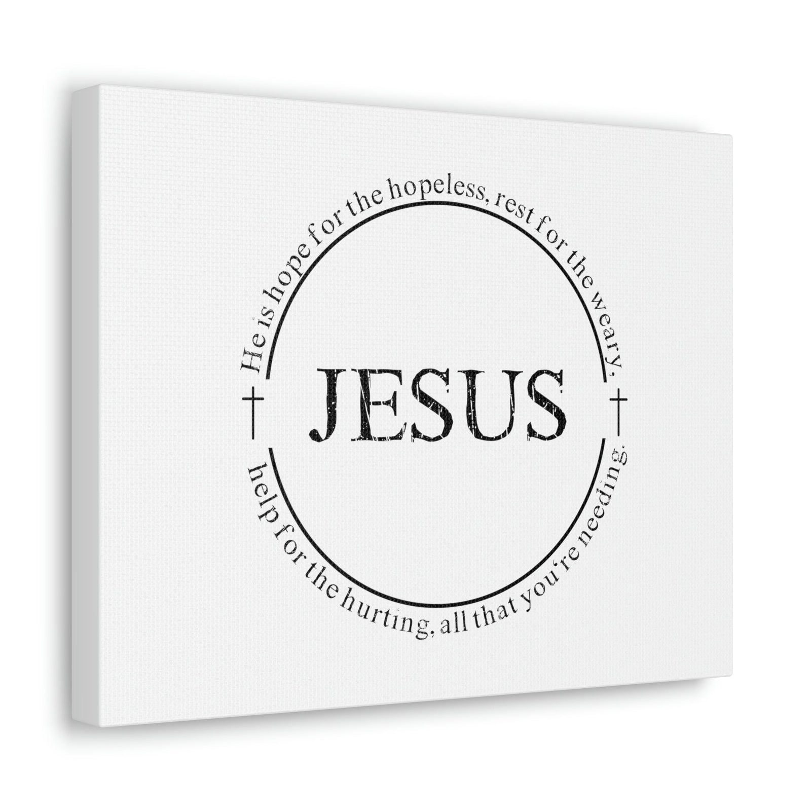 Scripture Walls Jesus, Help For The Hurting Hebrews 13:8 Christian Wall Art Bible Verse Print Ready to Hang Unframed-Express Your Love Gifts