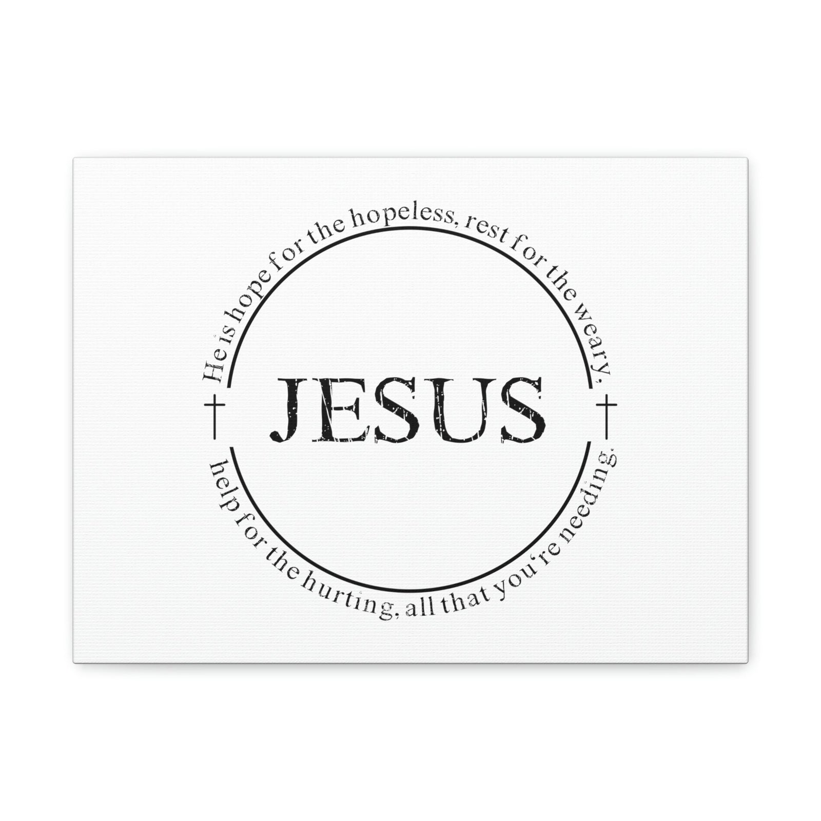 Scripture Walls Jesus, Help For The Hurting Hebrews 13:8 Christian Wall Art Bible Verse Print Ready to Hang Unframed-Express Your Love Gifts