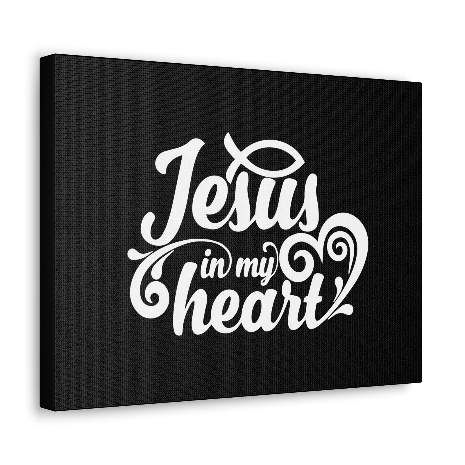 Scripture Walls Jesus In My Heart Ephesians 3:17 Fish Christian Wall Art Bible Verse Print Ready to Hang Unframed-Express Your Love Gifts