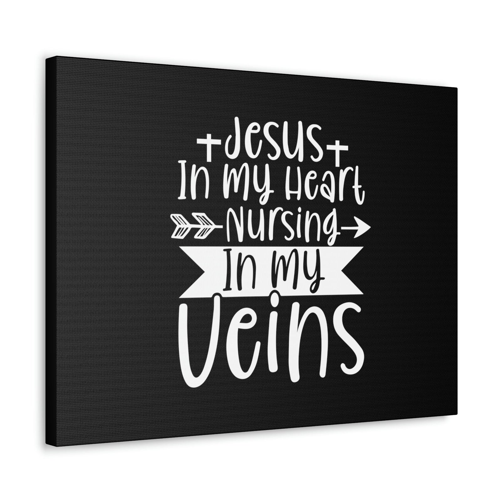 Scripture Walls Jesus In My Heart Nursing Revelation 3:20 Christian Wall Art Bible Verse Print Ready to Hang Unframed-Express Your Love Gifts