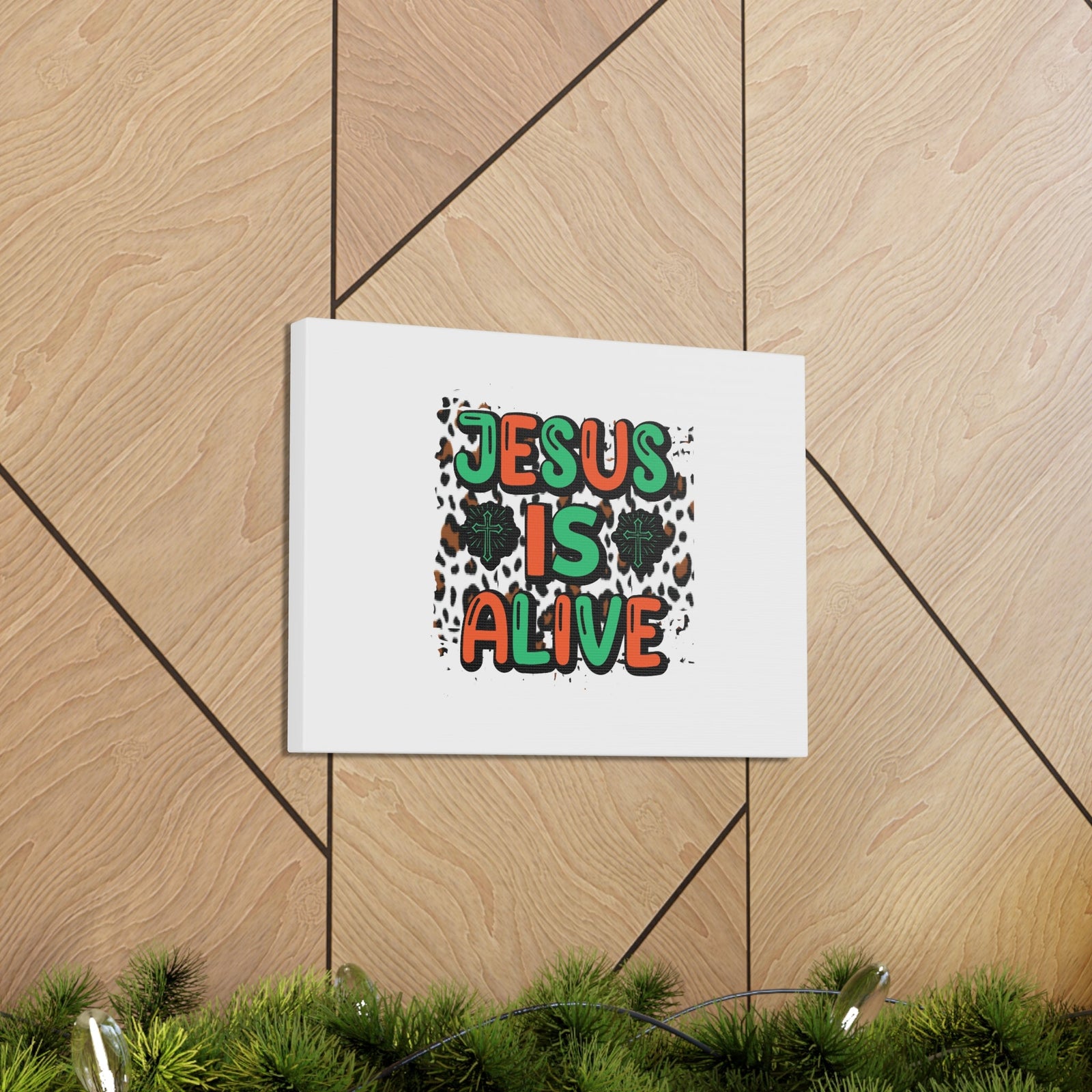 Scripture Walls Jesus Is Alive 1 Peter 3:18 Christian Wall Art Bible Verse Print Ready to Hang Unframed-Express Your Love Gifts
