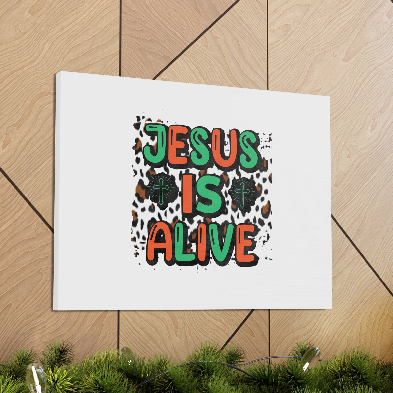 Scripture Walls Jesus Is Alive 1 Peter 3:18 Christian Wall Art Bible Verse Print Ready to Hang Unframed-Express Your Love Gifts