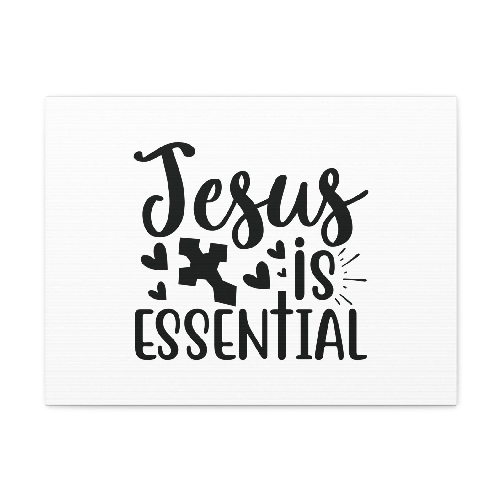 Scripture Walls Jesus Is Essential John 14:6 Cross Christian Wall Art Bible Verse Print Ready to Hang Unframed-Express Your Love Gifts