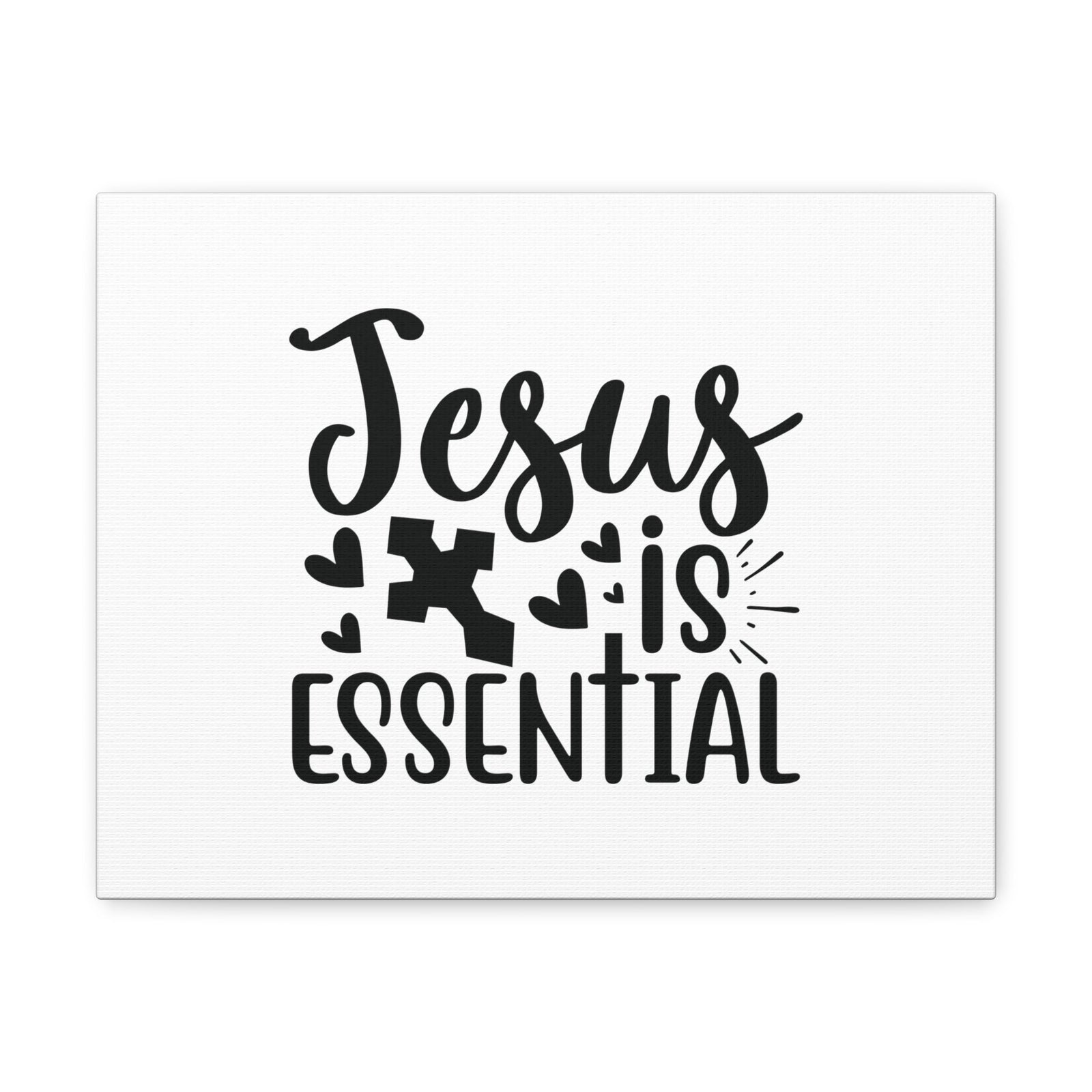 Scripture Walls Jesus Is Essential John 14:6 Cross Christian Wall Art Bible Verse Print Ready to Hang Unframed-Express Your Love Gifts