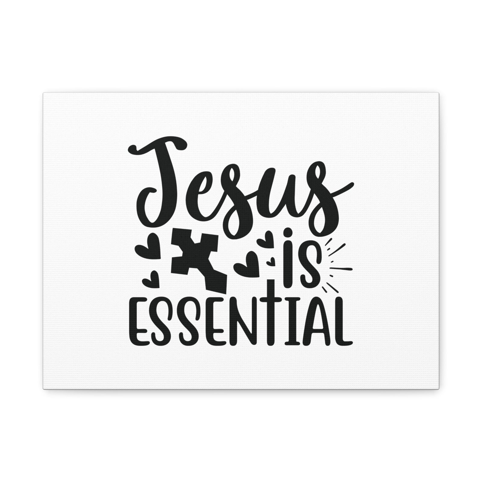 Scripture Walls Jesus Is Essential John 14:6 Cross Christian Wall Art Bible Verse Print Ready to Hang Unframed-Express Your Love Gifts