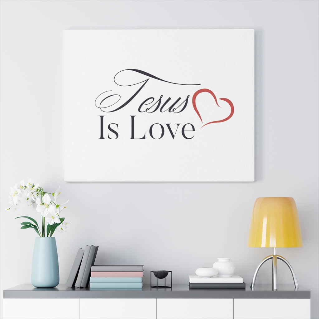 Scripture Walls Jesus Is Love Bible Verse Canvas Christian Wall Art Ready to Hang Unframed-Express Your Love Gifts