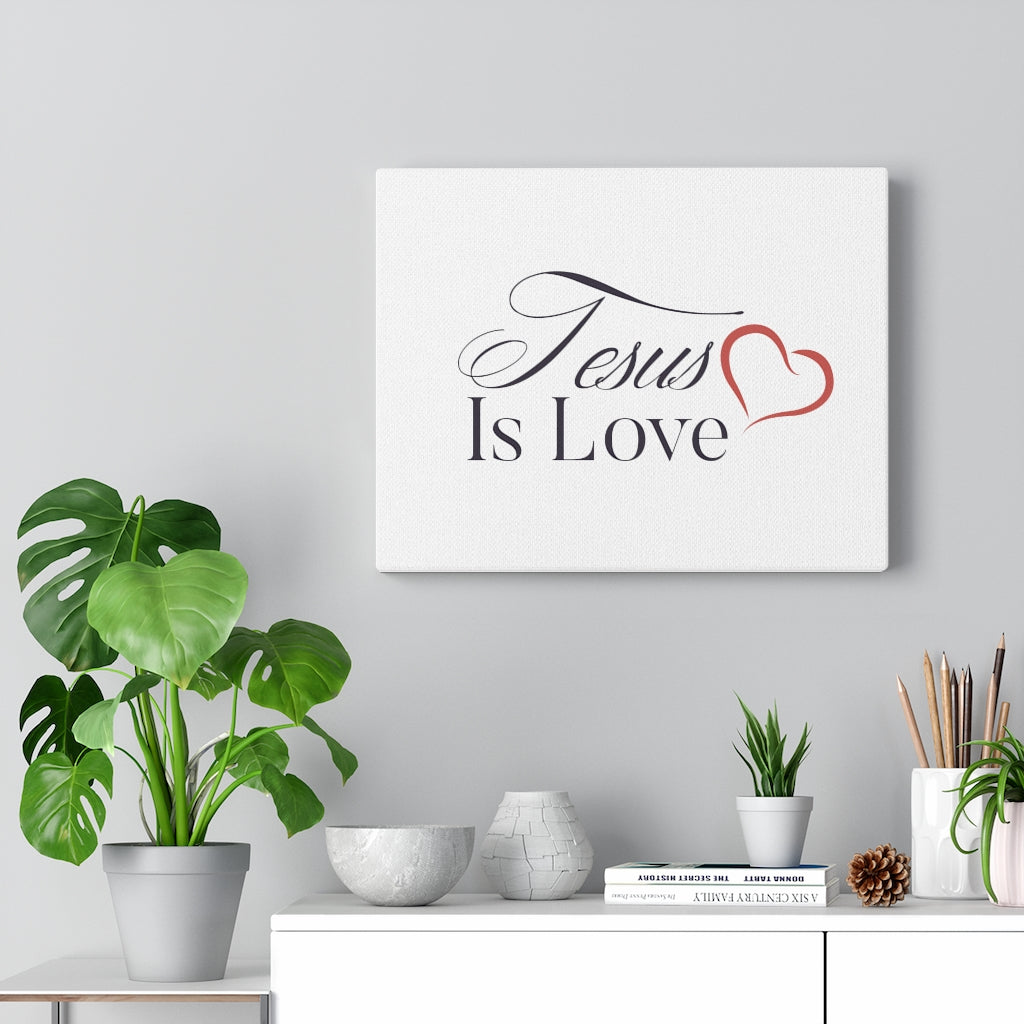 Scripture Walls Jesus Is Love Bible Verse Canvas Christian Wall Art Ready to Hang Unframed-Express Your Love Gifts