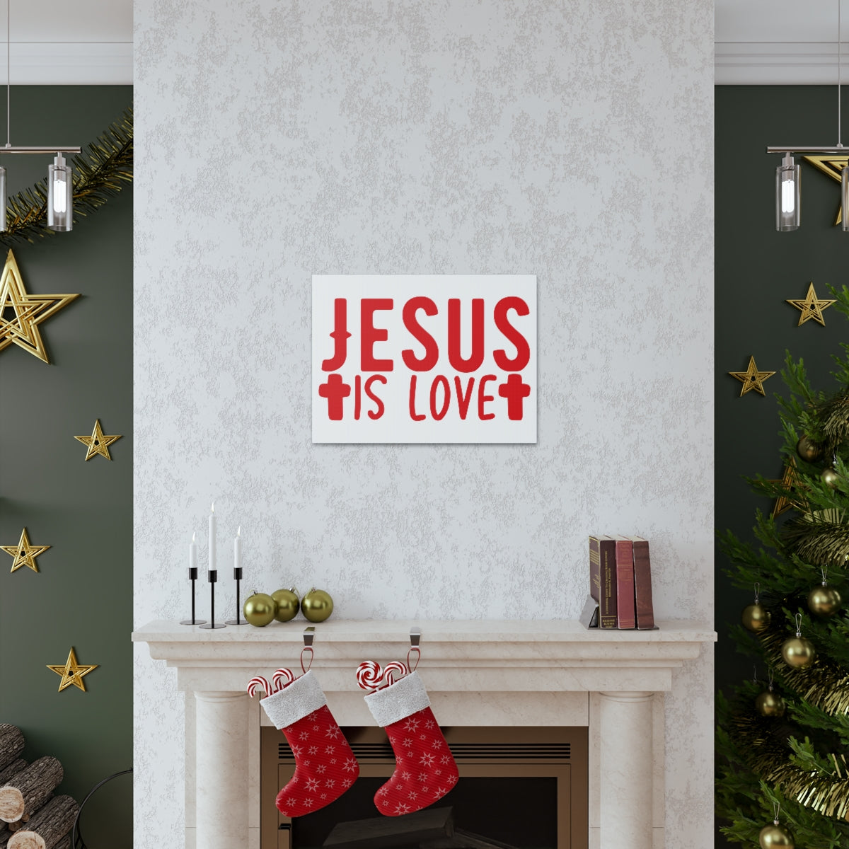 Scripture Walls Jesus Is Love Romans 13:10 Christian Wall Art Print Ready to Hang Unframed-Express Your Love Gifts