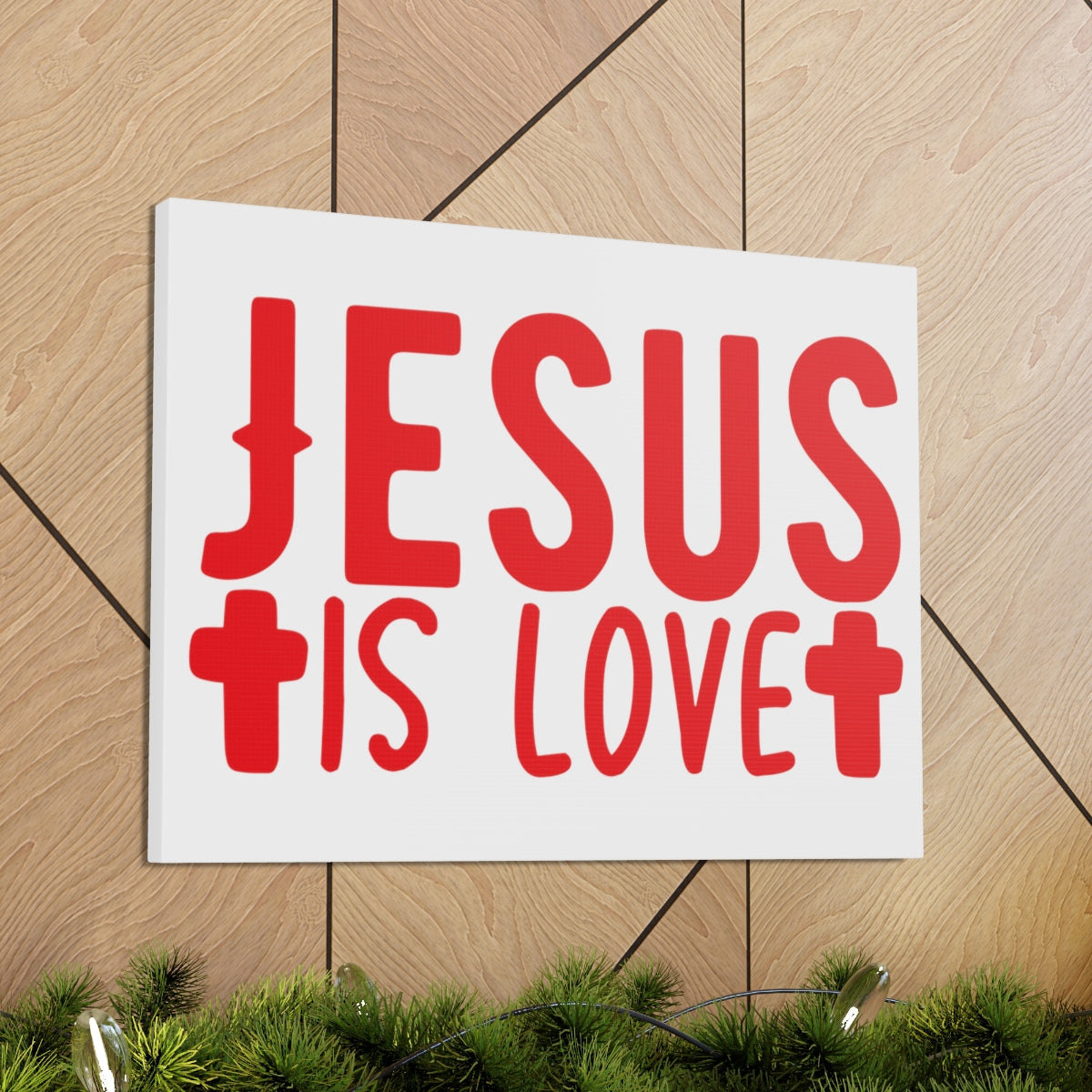 Scripture Walls Jesus Is Love Romans 13:10 Christian Wall Art Print Ready to Hang Unframed-Express Your Love Gifts