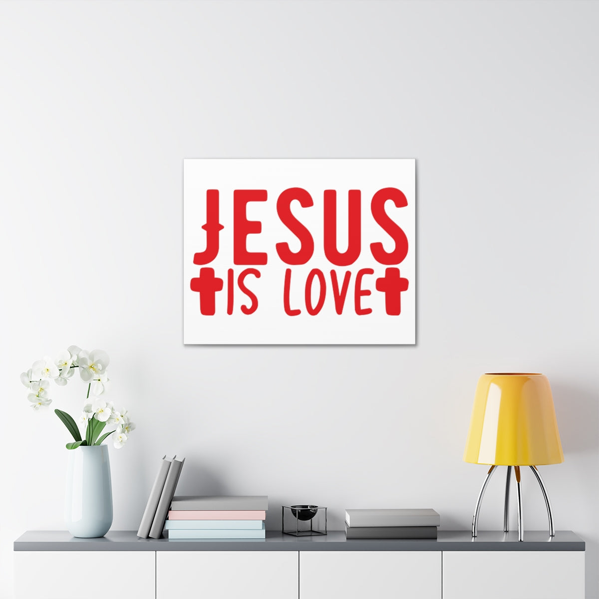Scripture Walls Jesus Is Love Romans 13:10 Christian Wall Art Print Ready to Hang Unframed-Express Your Love Gifts