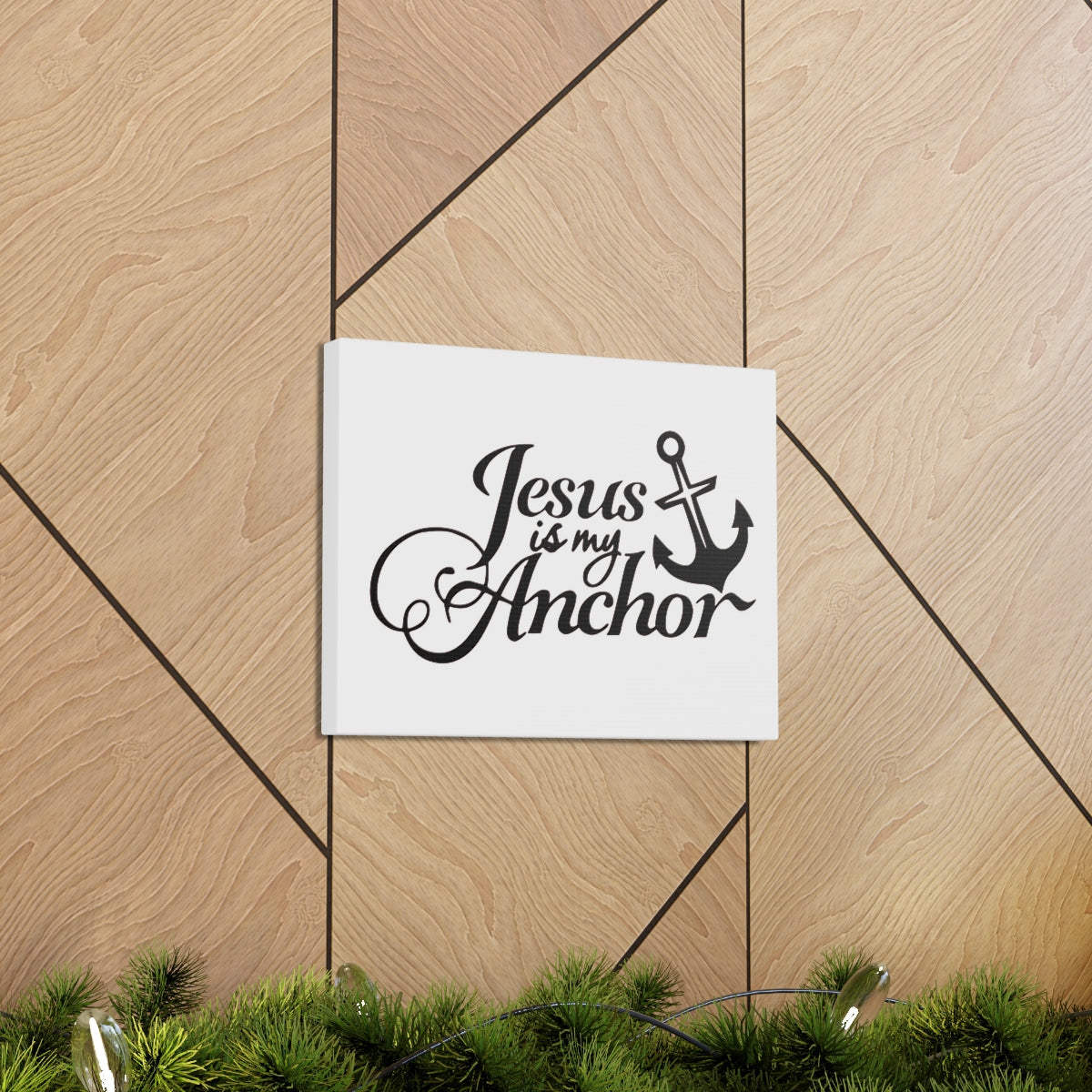 Scripture Walls Jesus Is My Anchor 1 John 5:4-5 Christian Wall Art Print Ready to Hang Unframed-Express Your Love Gifts