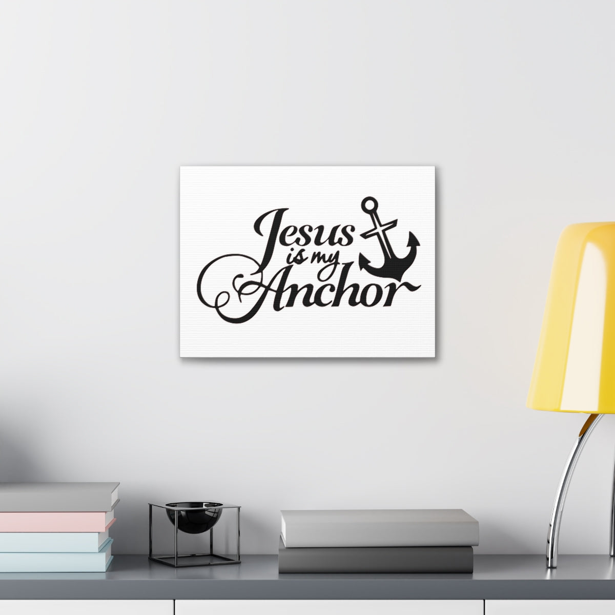 Scripture Walls Jesus Is My Anchor 1 John 5:4-5 Christian Wall Art Print Ready to Hang Unframed-Express Your Love Gifts