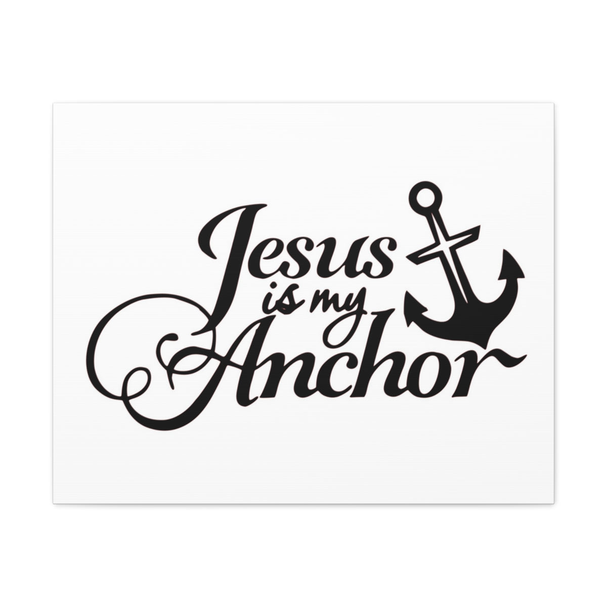 Scripture Walls Jesus Is My Anchor 1 John 5:4-5 Christian Wall Art Print Ready to Hang Unframed-Express Your Love Gifts