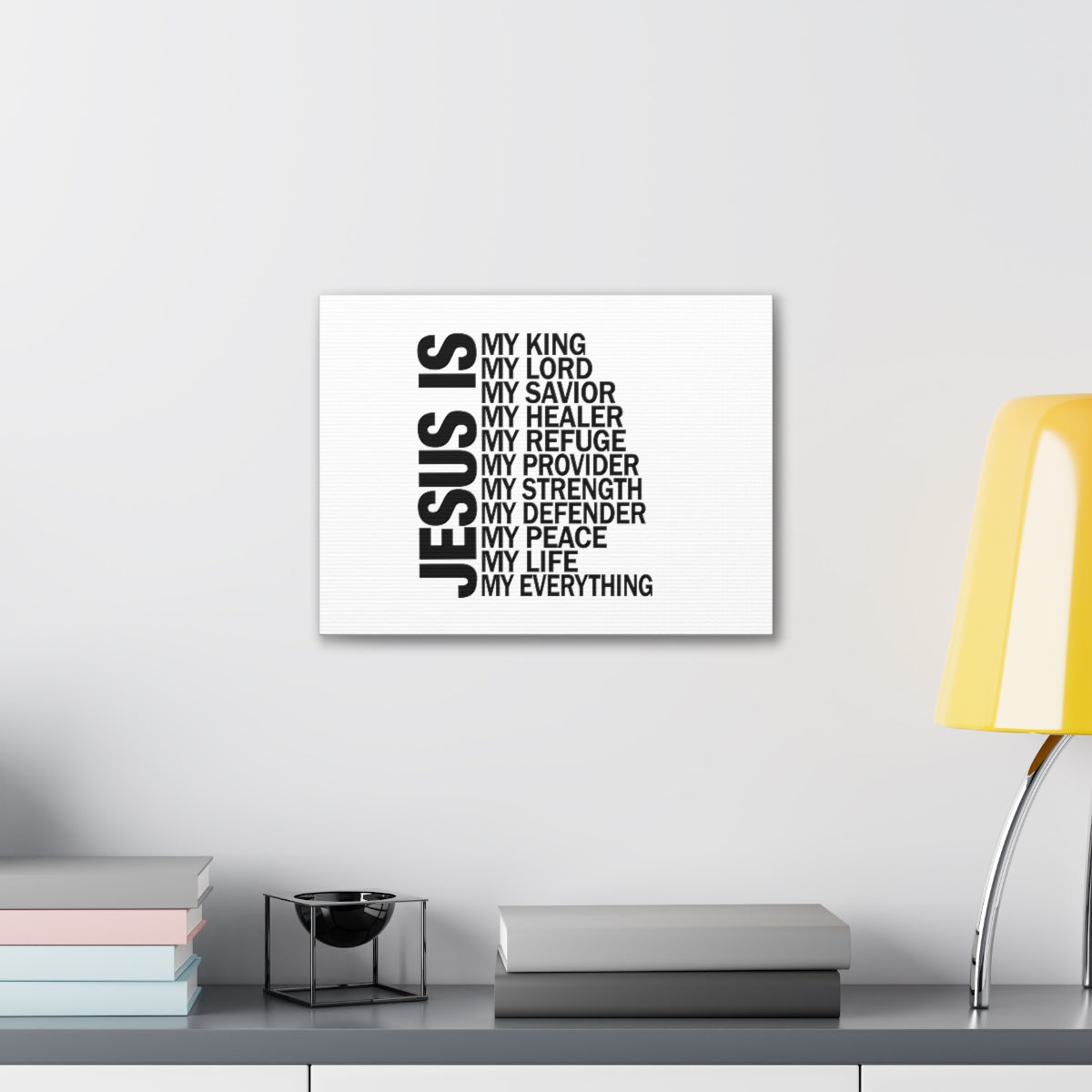 Scripture Walls Jesus Is My Everything Ephesians 4:6 Christian Wall Art Bible Verse Print Ready to Hang Unframed-Express Your Love Gifts