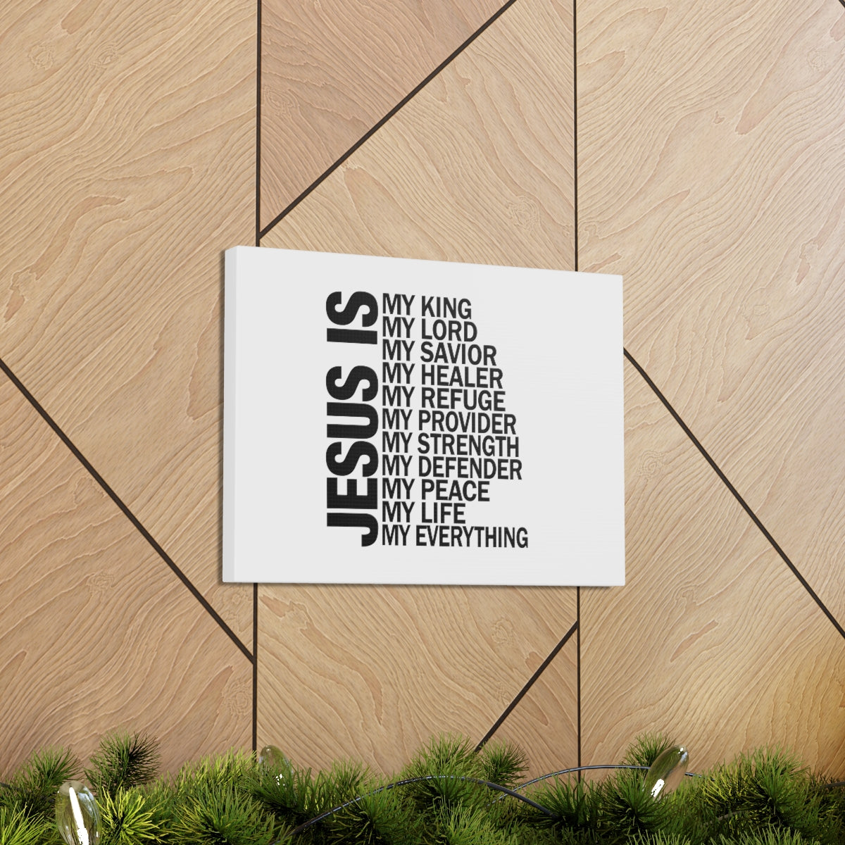 Scripture Walls Jesus Is My Everything Ephesians 4:6 Christian Wall Art Bible Verse Print Ready to Hang Unframed-Express Your Love Gifts