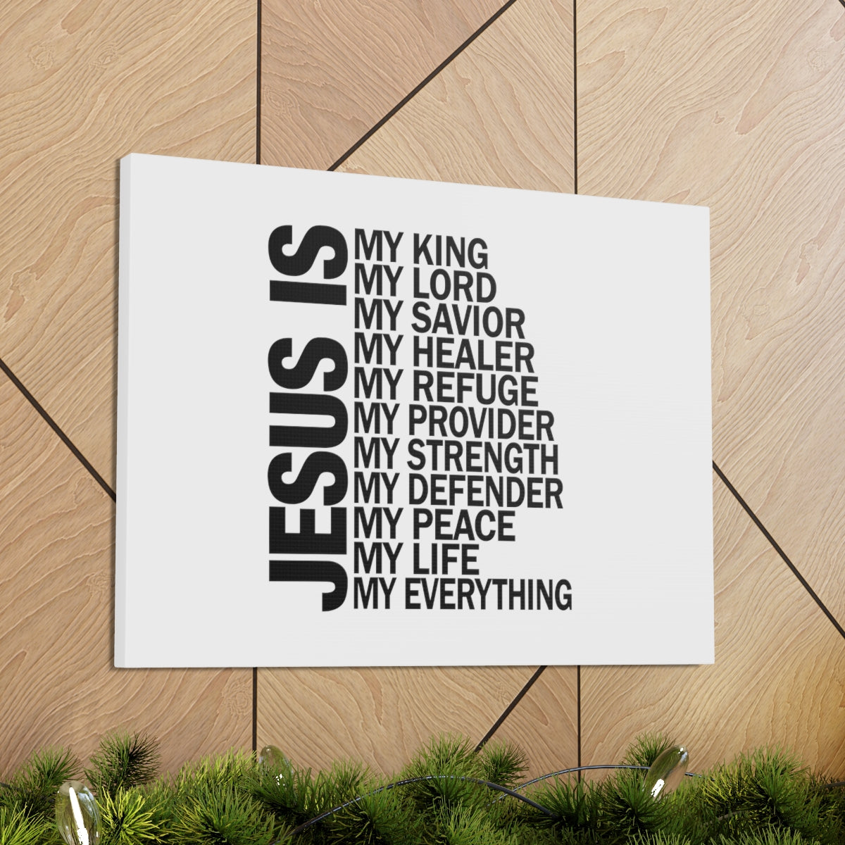 Scripture Walls Jesus Is My Everything Ephesians 4:6 Christian Wall Art Bible Verse Print Ready to Hang Unframed-Express Your Love Gifts