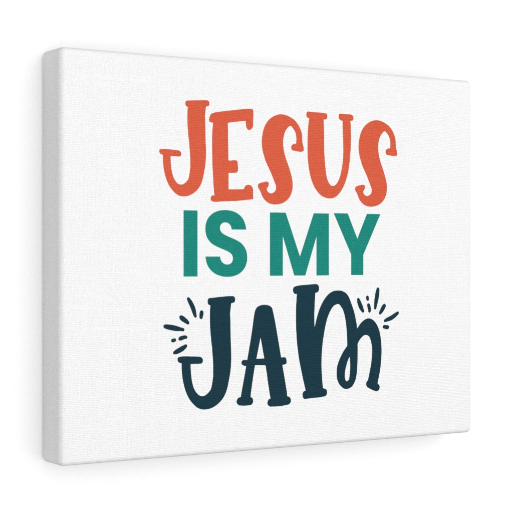 Scripture Walls Jesus Is My Jam Bible Verse Canvas Christian Wall Art Ready to Hang Unframed-Express Your Love Gifts