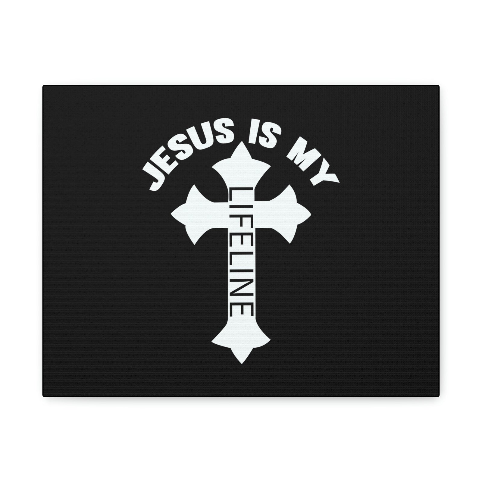 Scripture Walls Jesus Is My Lifeline John 14:6 Cross Christian Wall Art Bible Verse Print Ready to Hang Unframed-Express Your Love Gifts