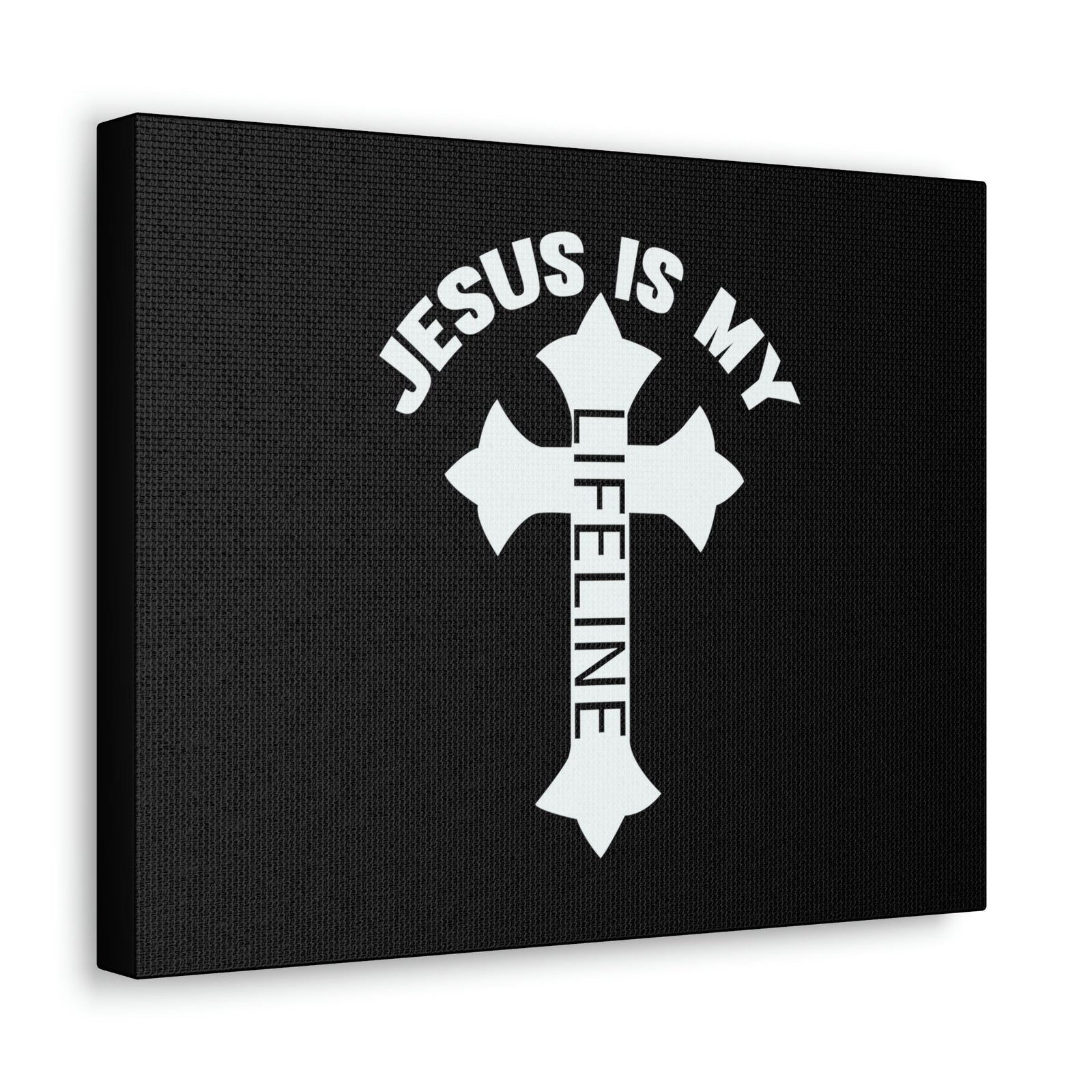 Scripture Walls Jesus Is My Lifeline John 14:6 Cross Christian Wall Art Bible Verse Print Ready to Hang Unframed-Express Your Love Gifts