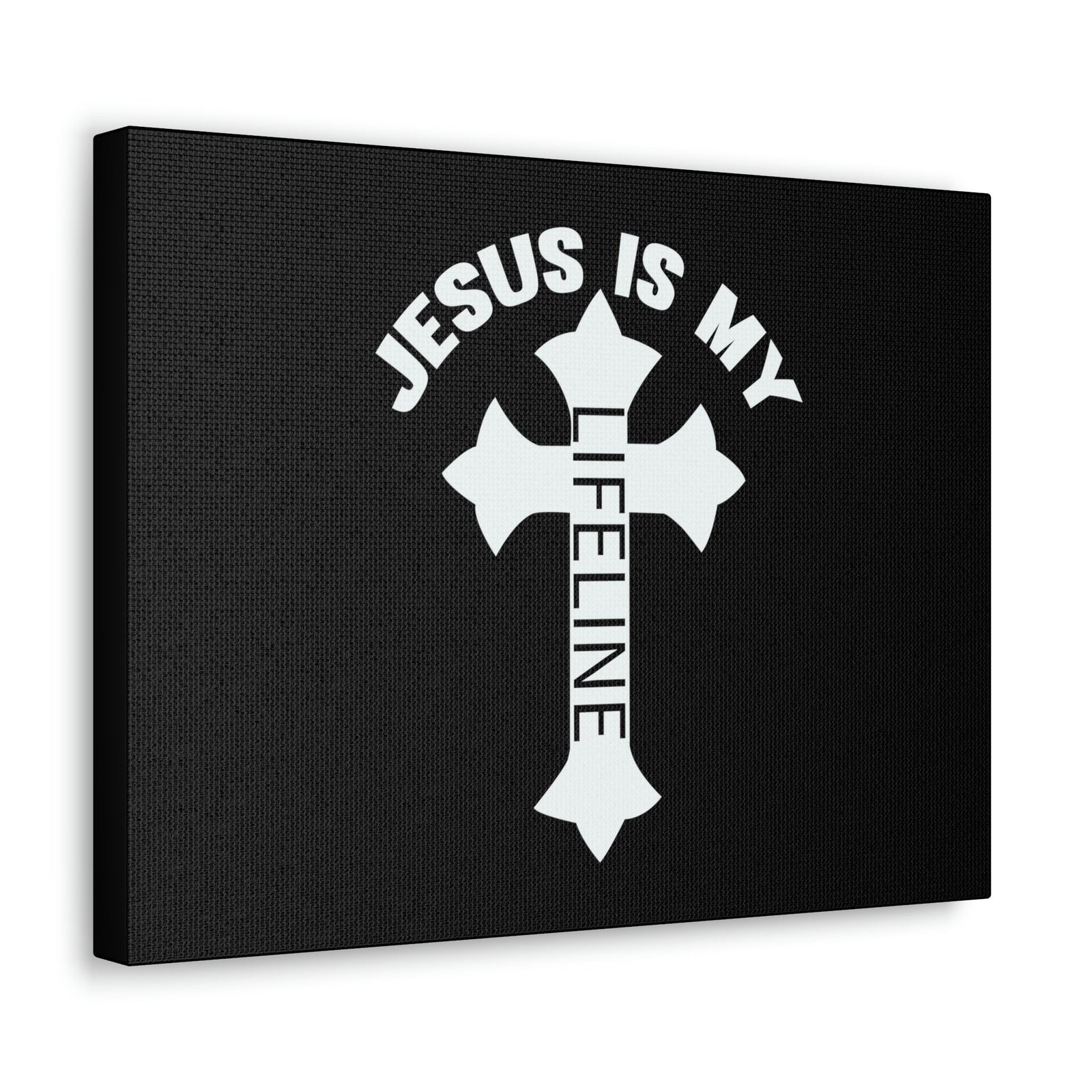 Scripture Walls Jesus Is My Lifeline John 14:6 Cross Christian Wall Art Bible Verse Print Ready to Hang Unframed-Express Your Love Gifts