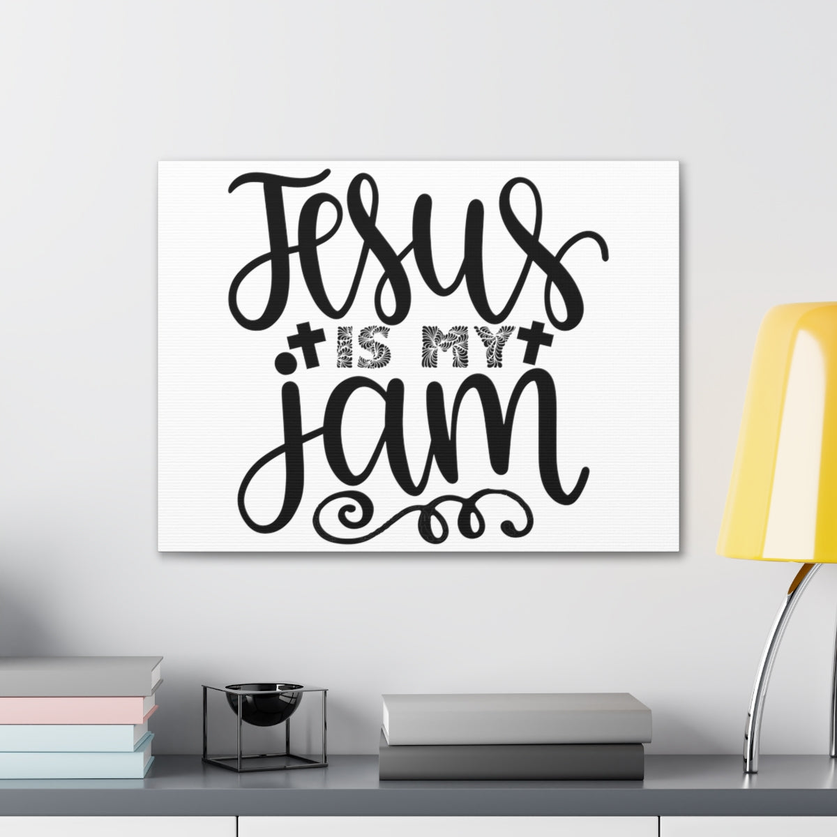Scripture Walls Jesus Is My Psalm 23:4 Christian Wall Art Print Ready to Hang Unframed-Express Your Love Gifts