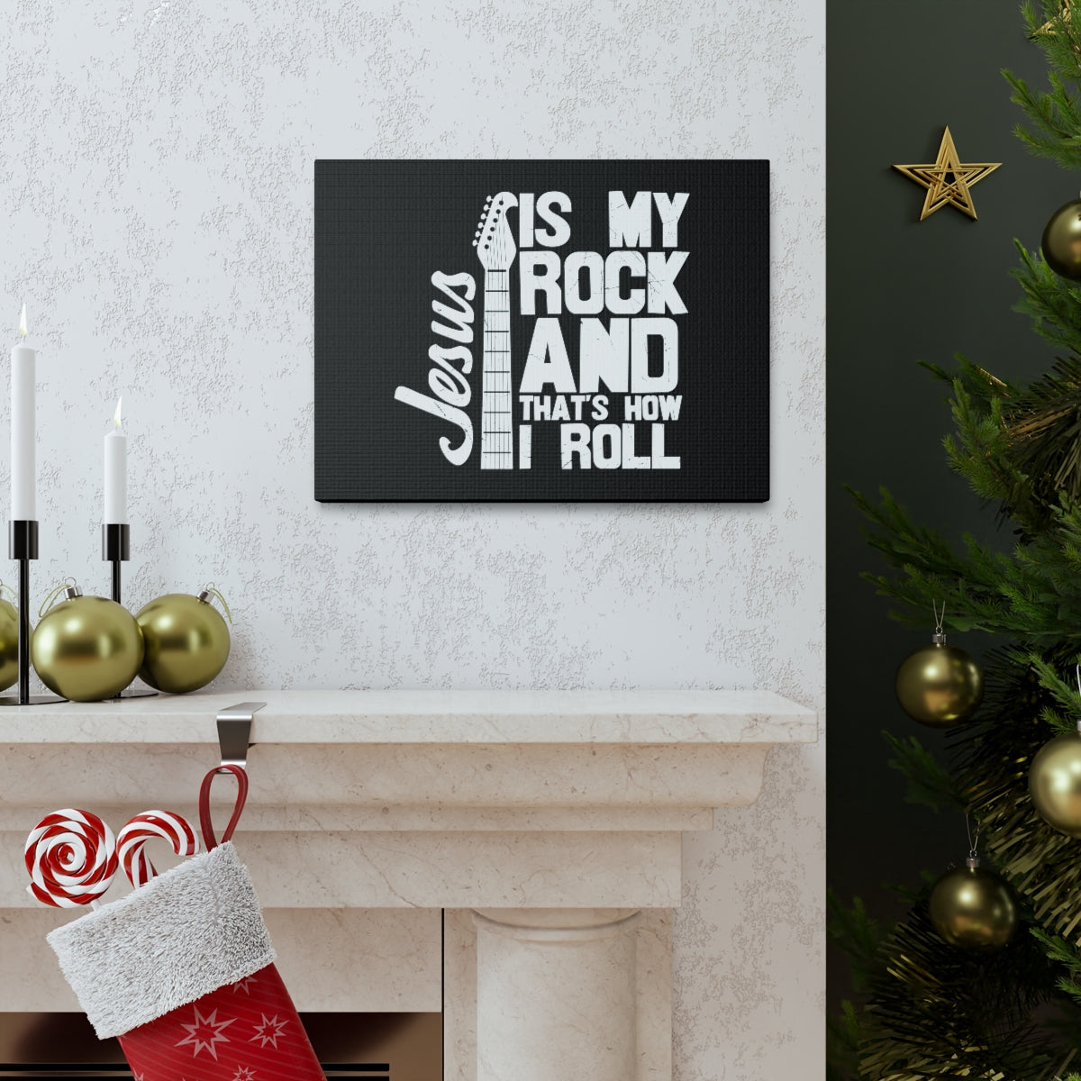 Scripture Walls Jesus Is My Rock 1 John 4:15 Christian Wall Art Bible Verse Print Ready to Hang Unframed-Express Your Love Gifts