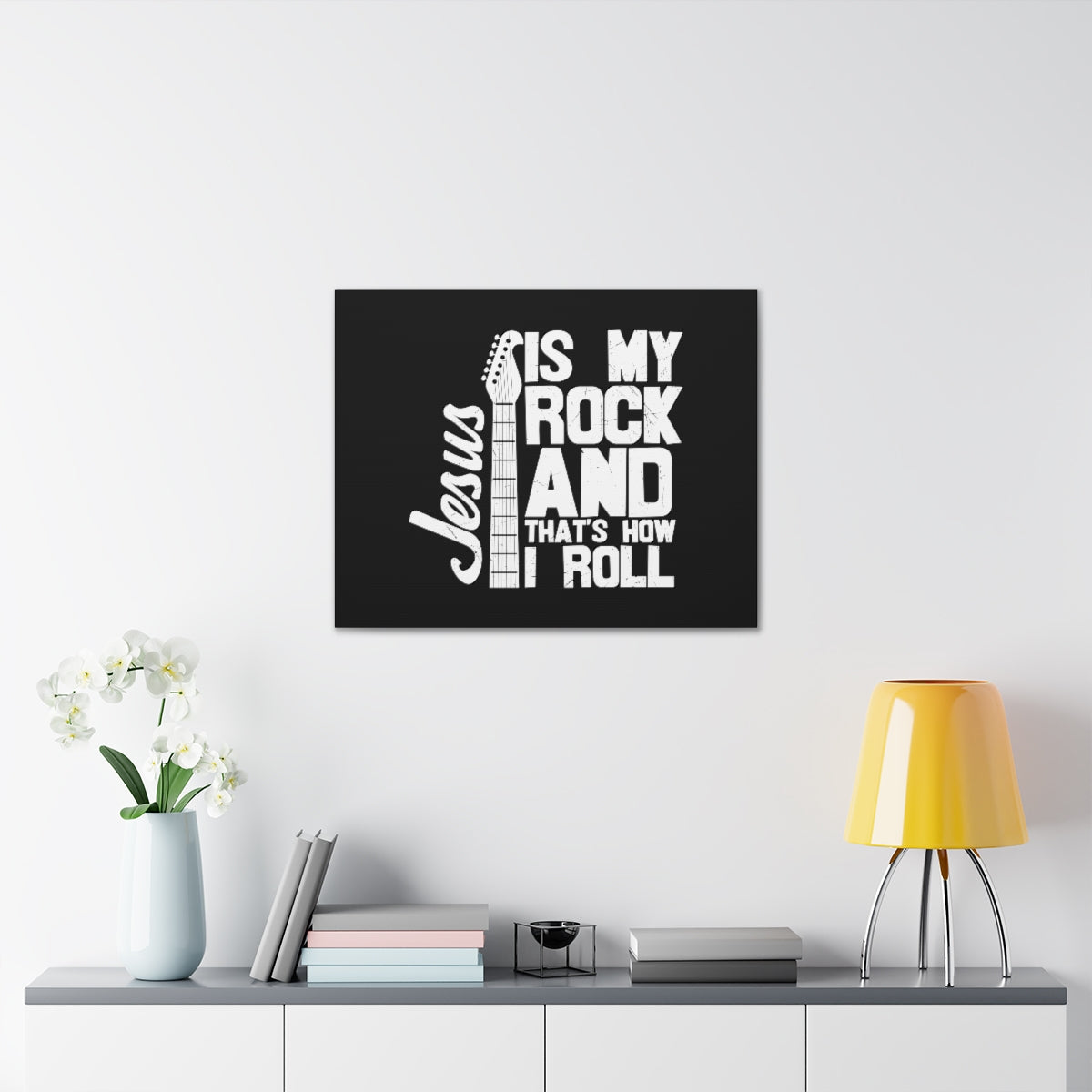 Scripture Walls Jesus Is My Rock 1 John 4:15 Christian Wall Art Bible Verse Print Ready to Hang Unframed-Express Your Love Gifts