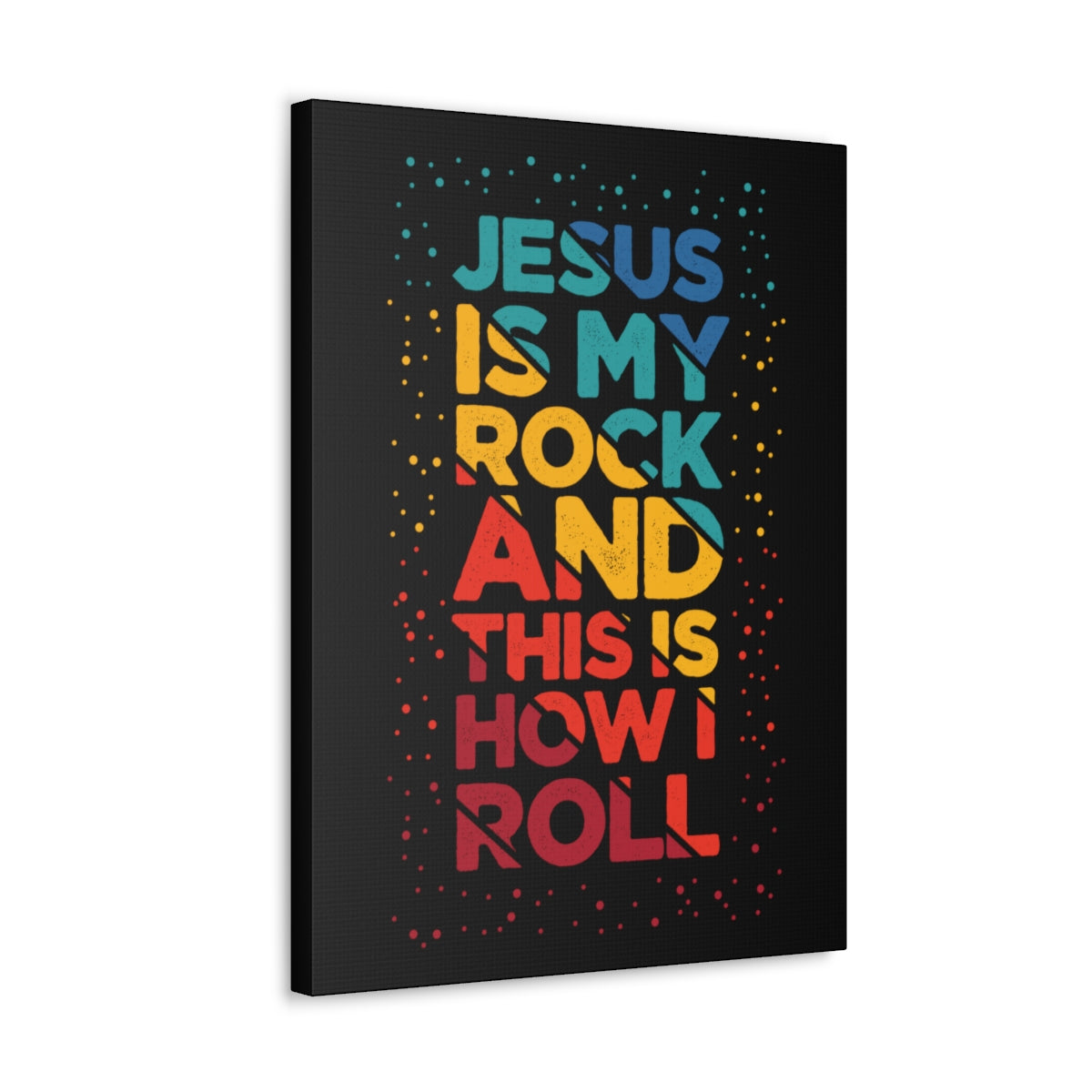 Scripture Walls Jesus Is My Rock John 3:16 Christian Wall Art Bible Verse Print Ready to Hang Unframed-Express Your Love Gifts