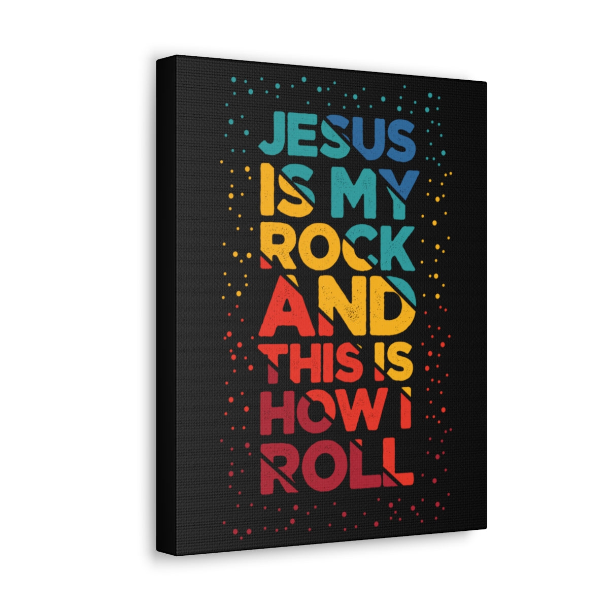 Scripture Walls Jesus Is My Rock John 3:16 Christian Wall Art Bible Verse Print Ready to Hang Unframed-Express Your Love Gifts