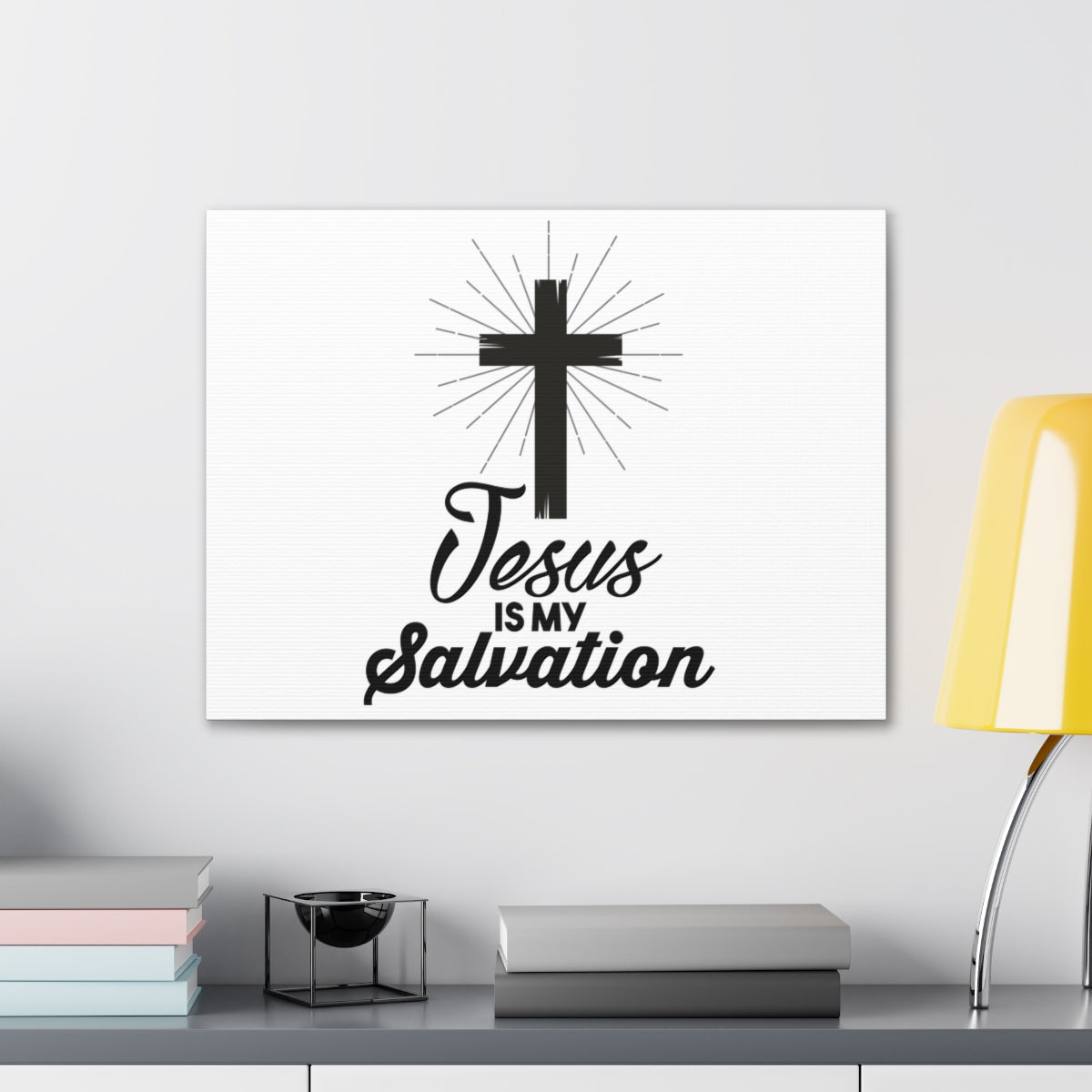 Scripture Walls Jesus Is My Salvation Titus 3:5 Christian Wall Art Print Ready to Hang Unframed-Express Your Love Gifts