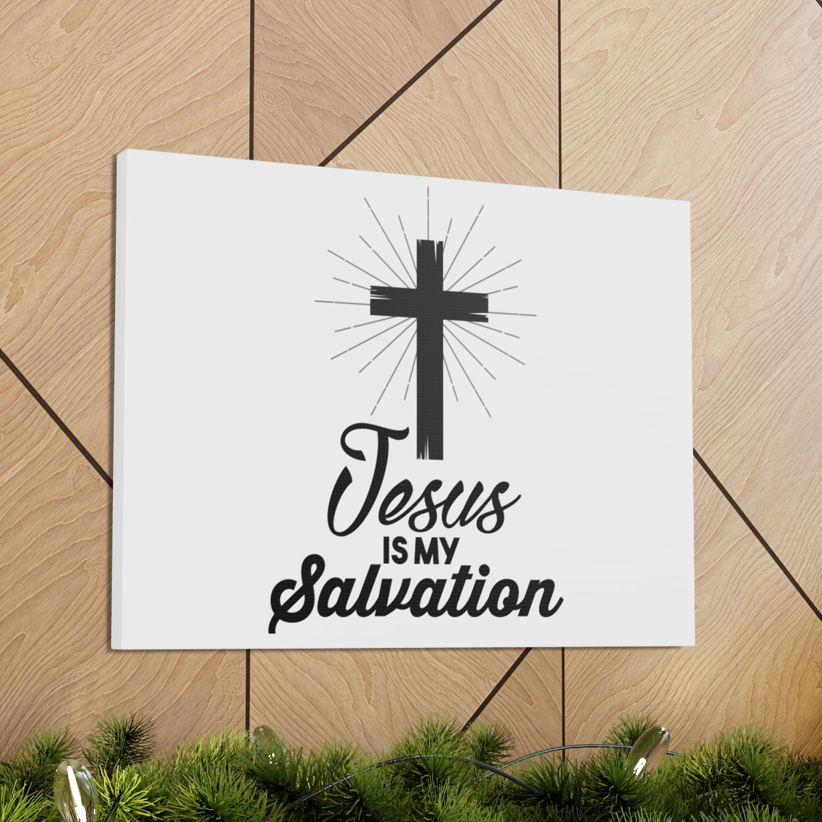Scripture Walls Jesus Is My Salvation Titus 3:5 Christian Wall Art Print Ready to Hang Unframed-Express Your Love Gifts