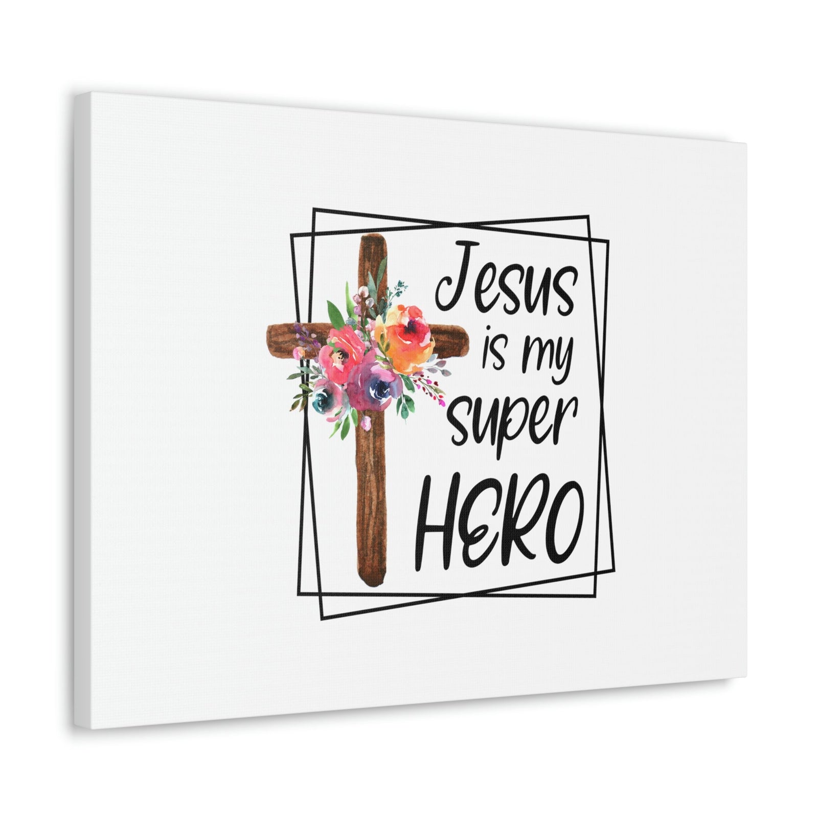 Scripture Walls Jesus Is My Super Hero Luke 19:10 Christian Wall Art Bible Verse Print Ready to Hang Unframed-Express Your Love Gifts