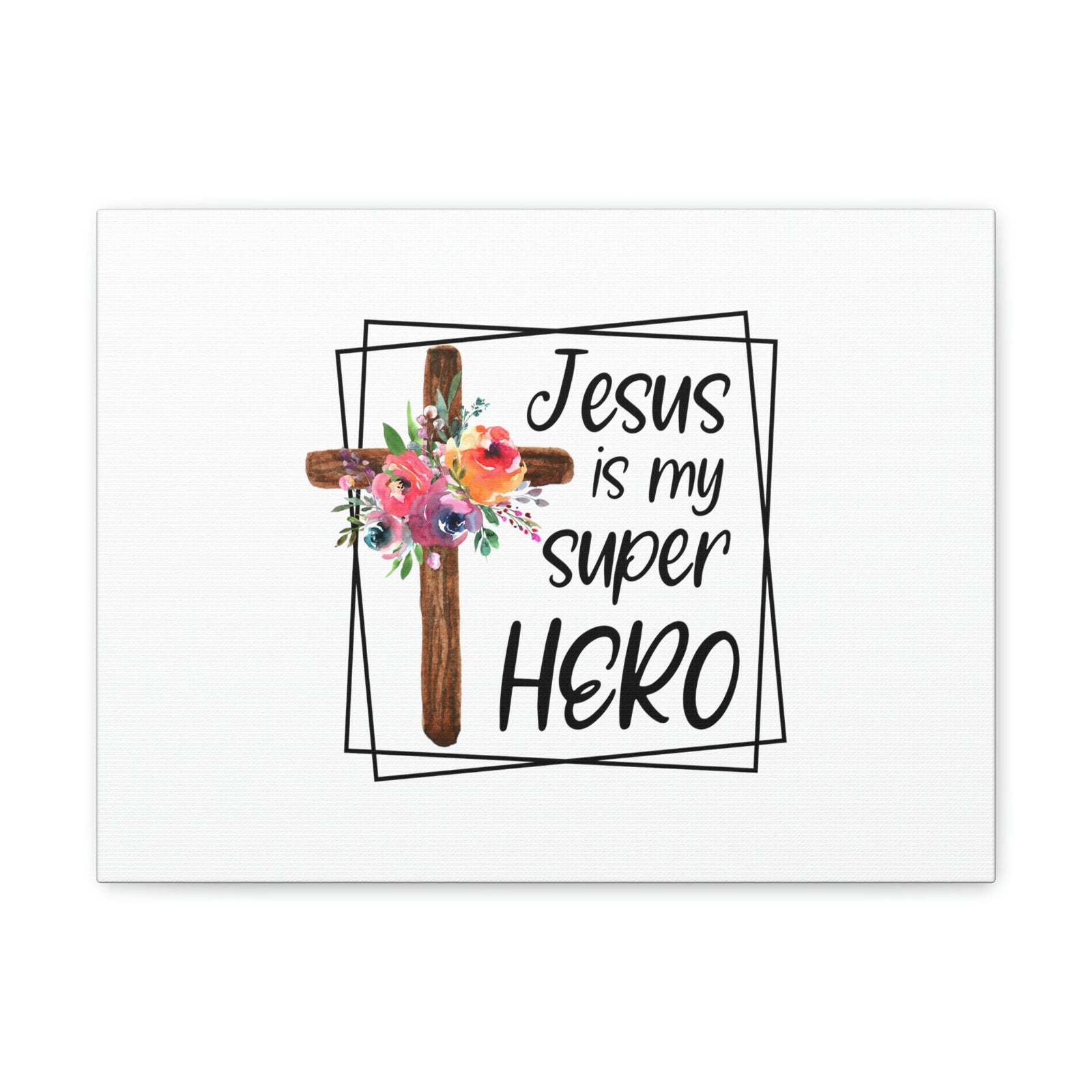 Scripture Walls Jesus Is My Super Hero Luke 19:10 Christian Wall Art Bible Verse Print Ready to Hang Unframed-Express Your Love Gifts