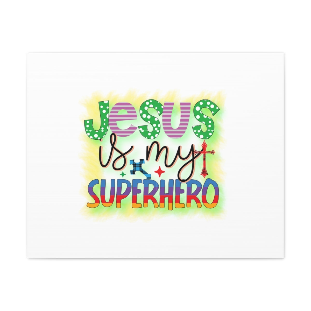 Scripture Walls Jesus Is My Superhero John 14:6 Christian Wall Art Bible Verse Print Ready to Hang Unframed-Express Your Love Gifts