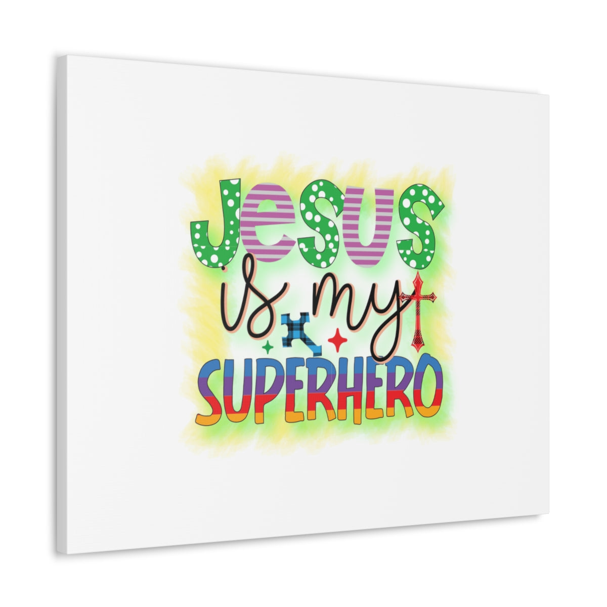Scripture Walls Jesus Is My Superhero John 14:6 Christian Wall Art Bible Verse Print Ready to Hang Unframed-Express Your Love Gifts