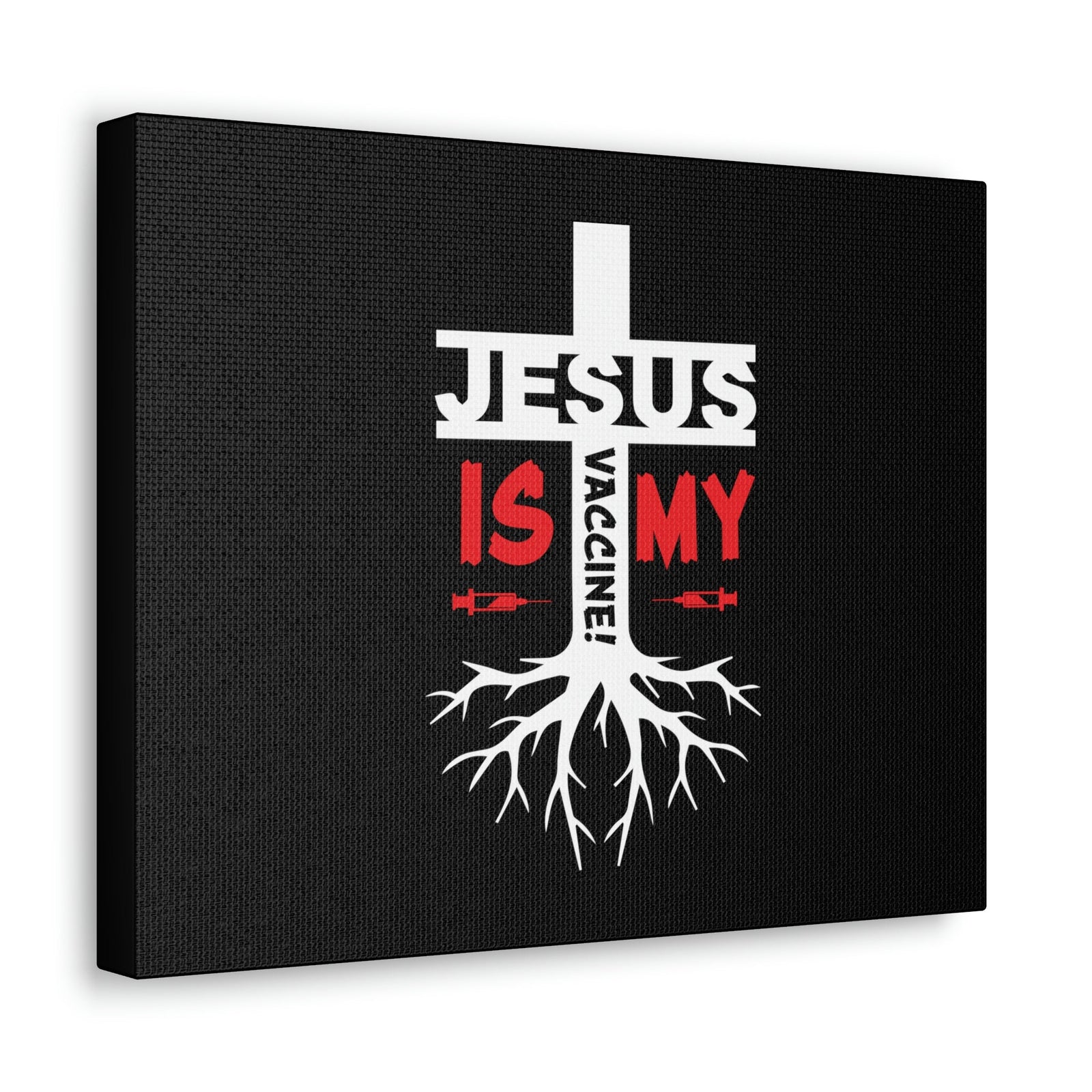 Scripture Walls Jesus Is My Vaccine 1 Peter 2:24 Red Christian Wall Art Bible Verse Print Ready to Hang Unframed-Express Your Love Gifts