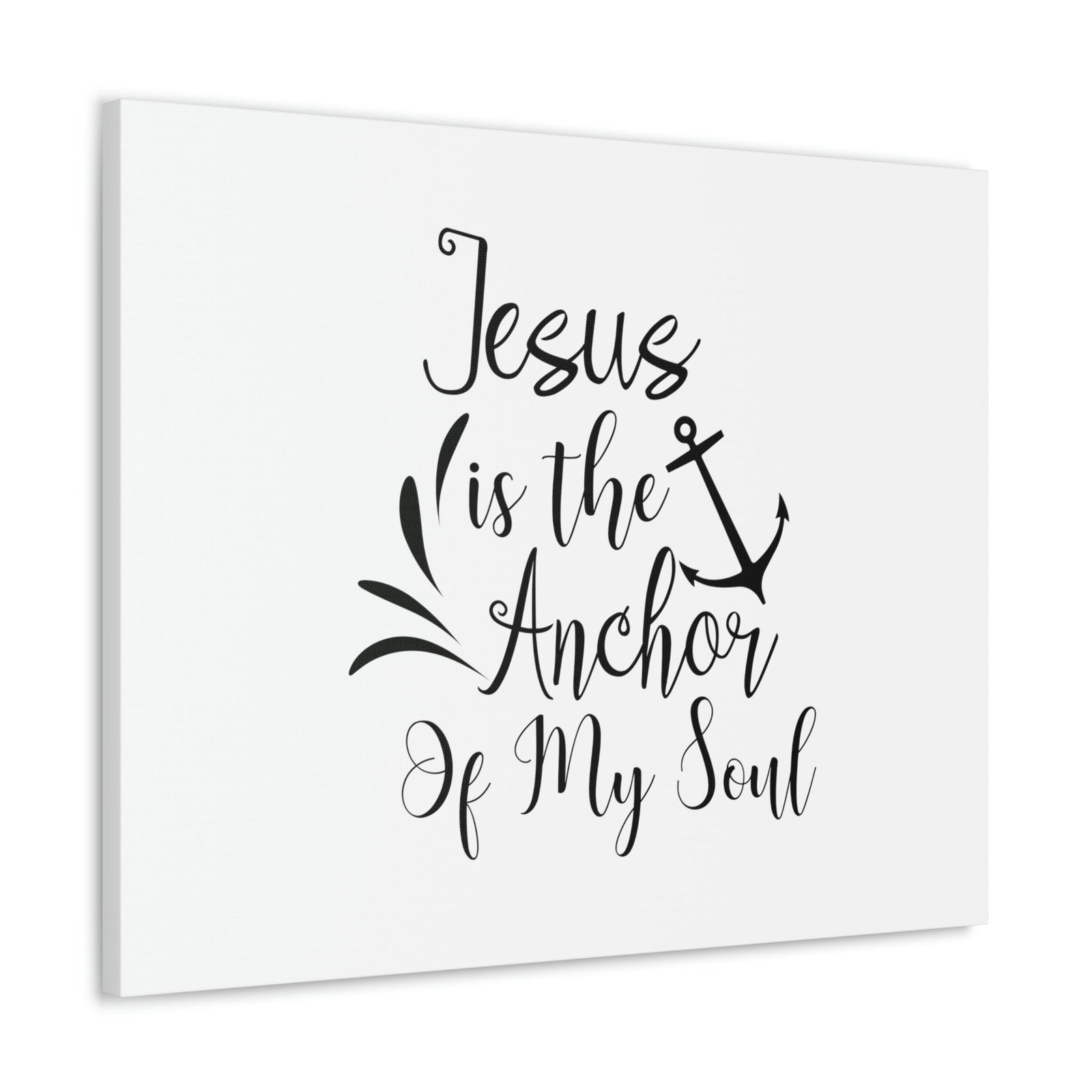 Scripture Walls Jesus is the Anchor of My Soul Hebrews 6:19 Bible Verse Canvas Christian Wall Art Ready To Hang Unframed-Express Your Love Gifts