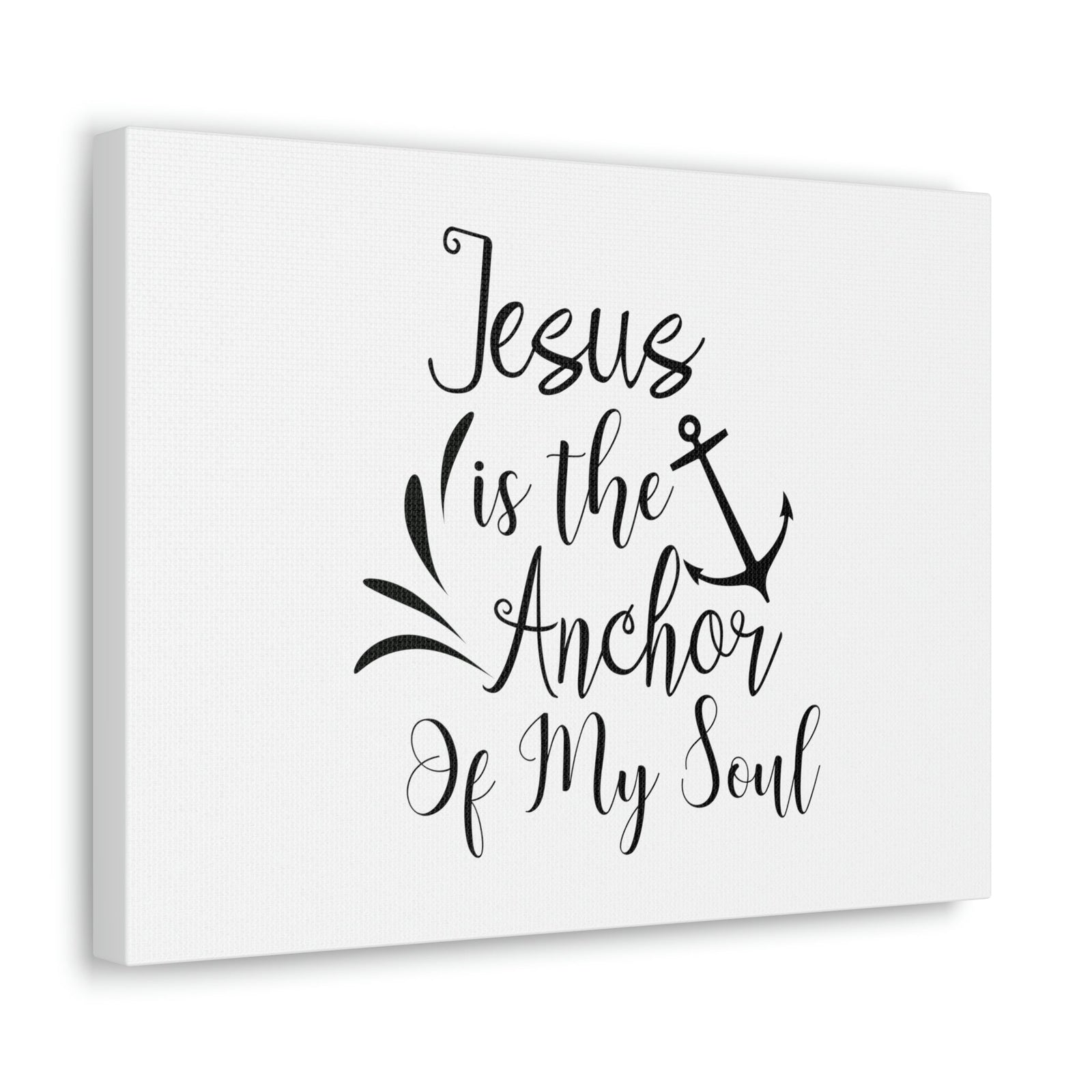 Scripture Walls Jesus is the Anchor of My Soul Hebrews 6:19 Bible Verse Canvas Christian Wall Art Ready To Hang Unframed-Express Your Love Gifts