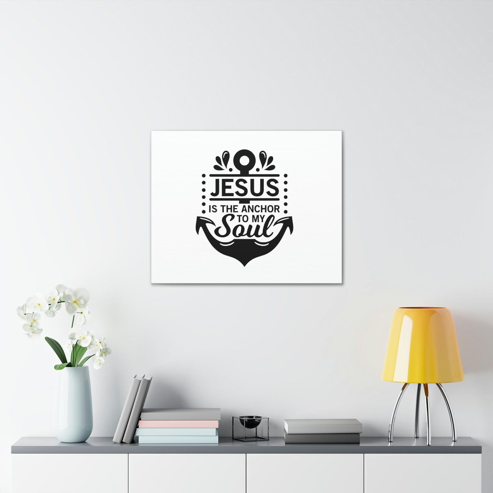 Scripture Walls Jesus Is The Anchor To My Soul Hebrews 6:19 Christian Wall Art Bible Verse Print Ready to Hang Unframed-Express Your Love Gifts