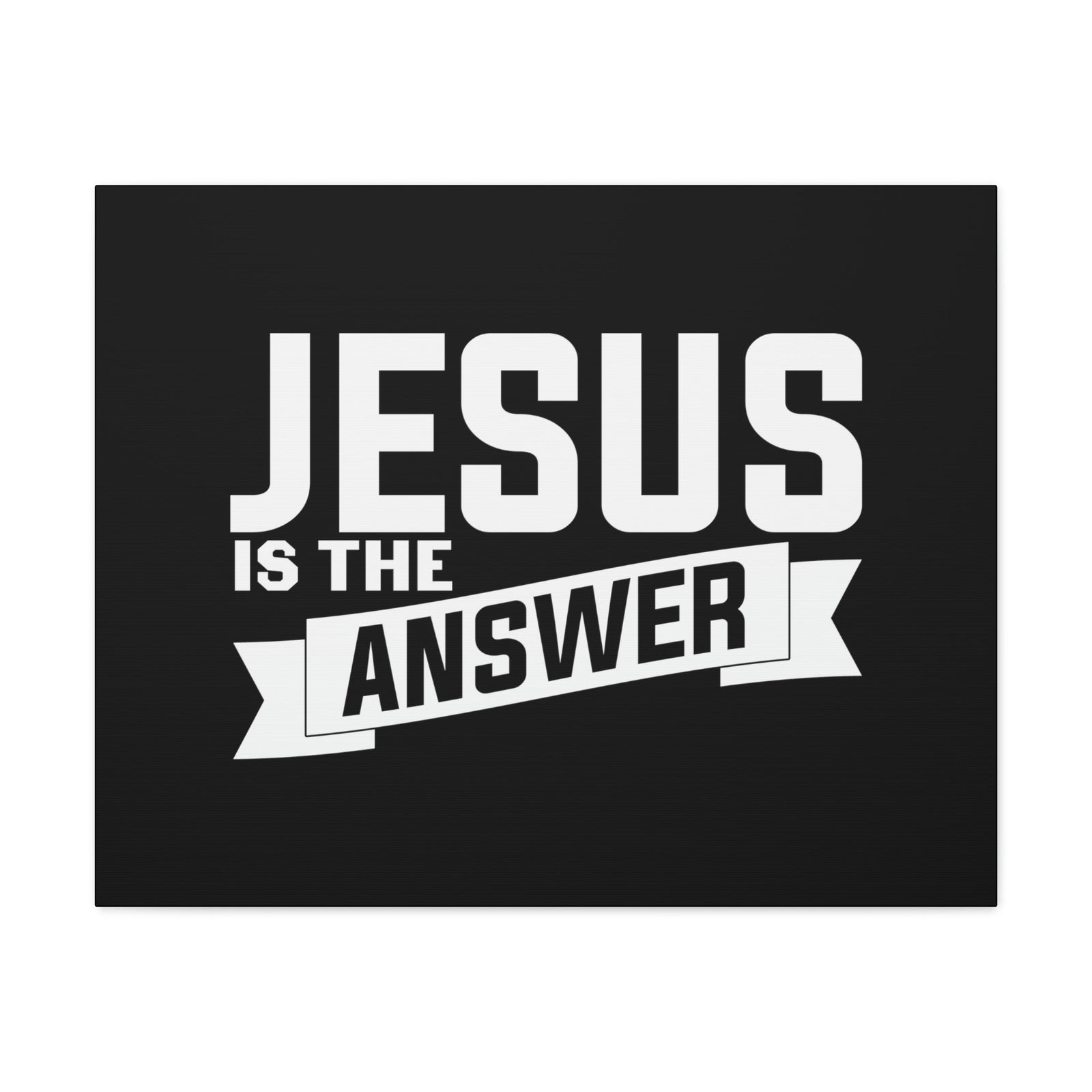 Scripture Walls Jesus Is The Answer John 14:6 Banner Christian Wall Art Bible Verse Print Ready to Hang Unframed-Express Your Love Gifts