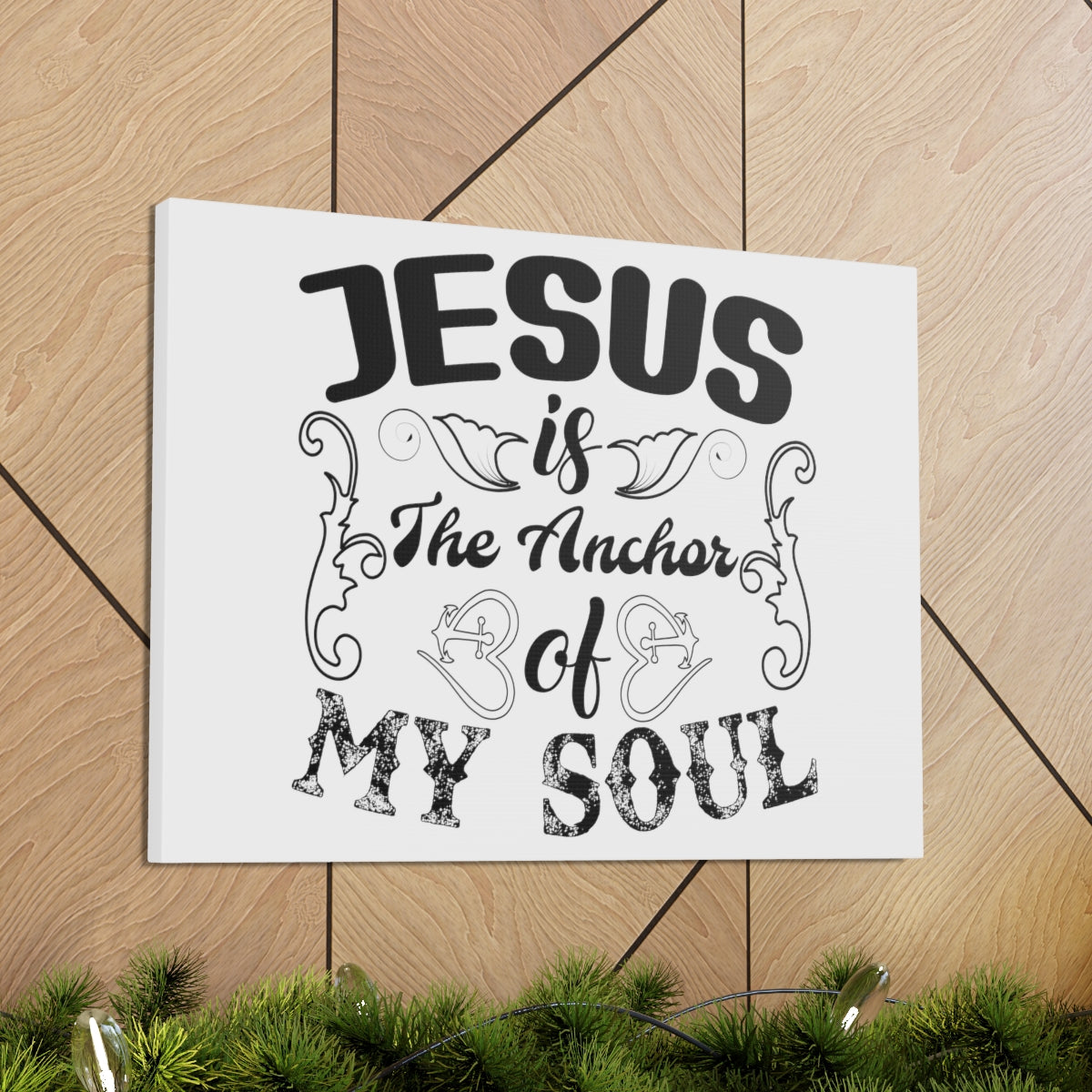 Scripture Walls Jesus Is The Psalms 25:5 Christian Wall Art Print Ready to Hang Unframed-Express Your Love Gifts