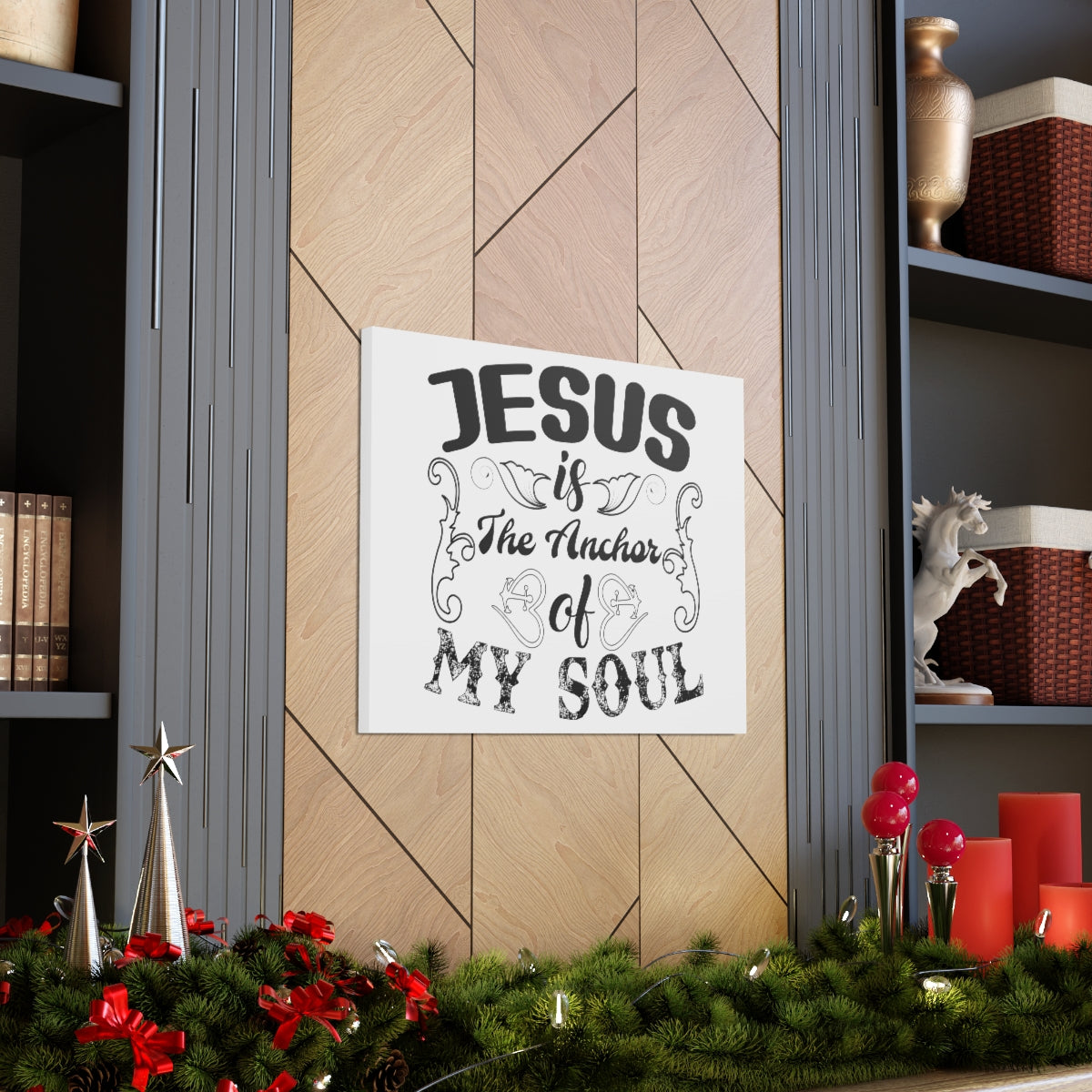 Scripture Walls Jesus Is The Psalms 25:5 Christian Wall Art Print Ready to Hang Unframed-Express Your Love Gifts