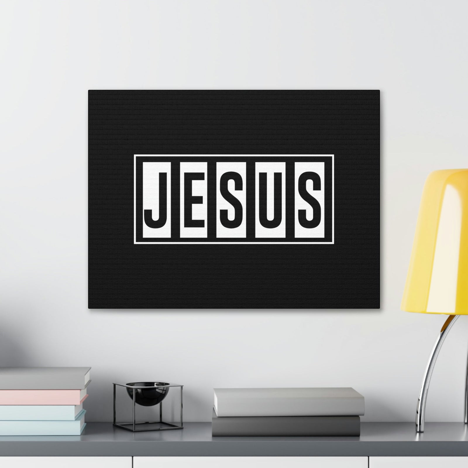 Scripture Walls Jesus John 1:14 White Bars Christian Wall Art Bible Verse Print Ready to Hang Unframed-Express Your Love Gifts