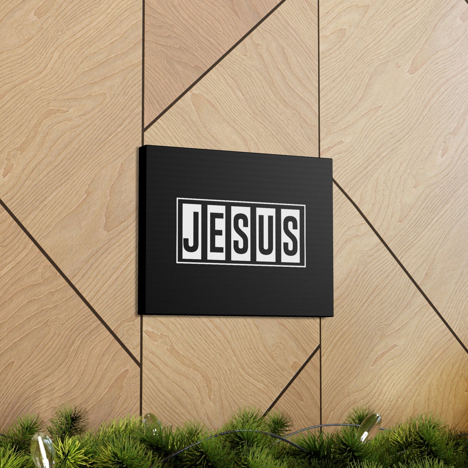 Scripture Walls Jesus John 1:14 White Bars Christian Wall Art Bible Verse Print Ready to Hang Unframed-Express Your Love Gifts