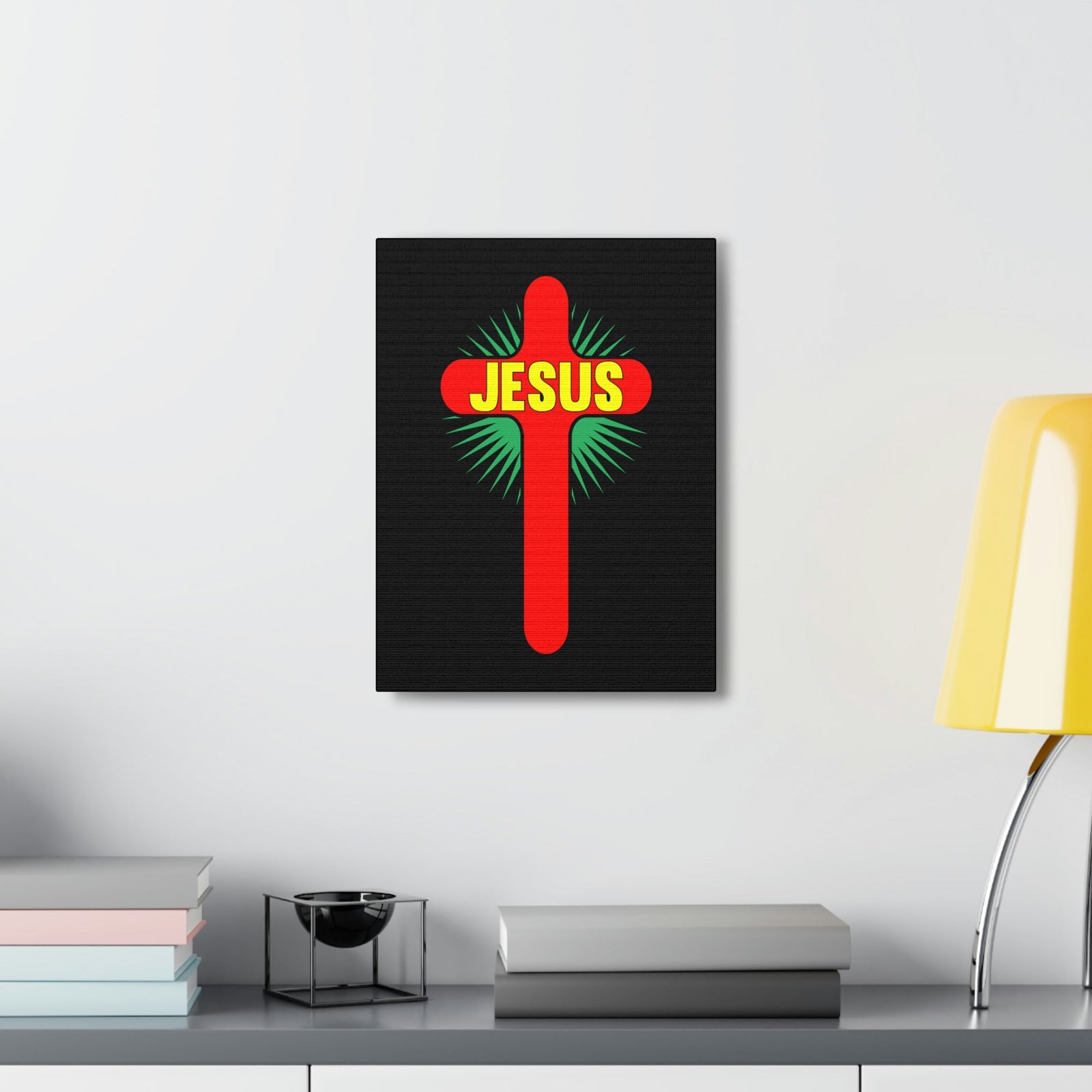 Scripture Walls Jesus John 14:6 Red Cross Christian Wall Art Bible Verse Print Ready to Hang Unframed-Express Your Love Gifts