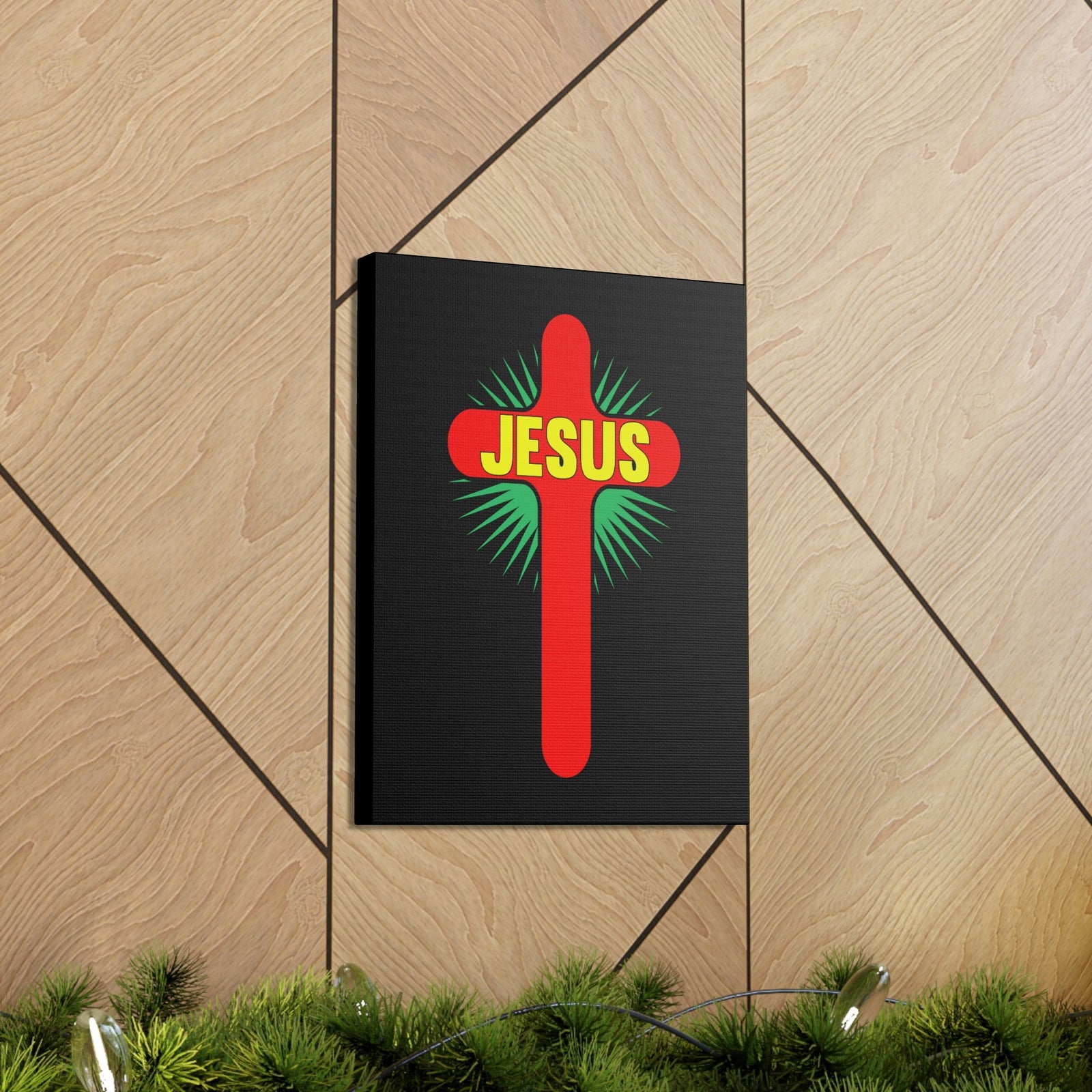 Scripture Walls Jesus John 14:6 Red Cross Christian Wall Art Bible Verse Print Ready to Hang Unframed-Express Your Love Gifts