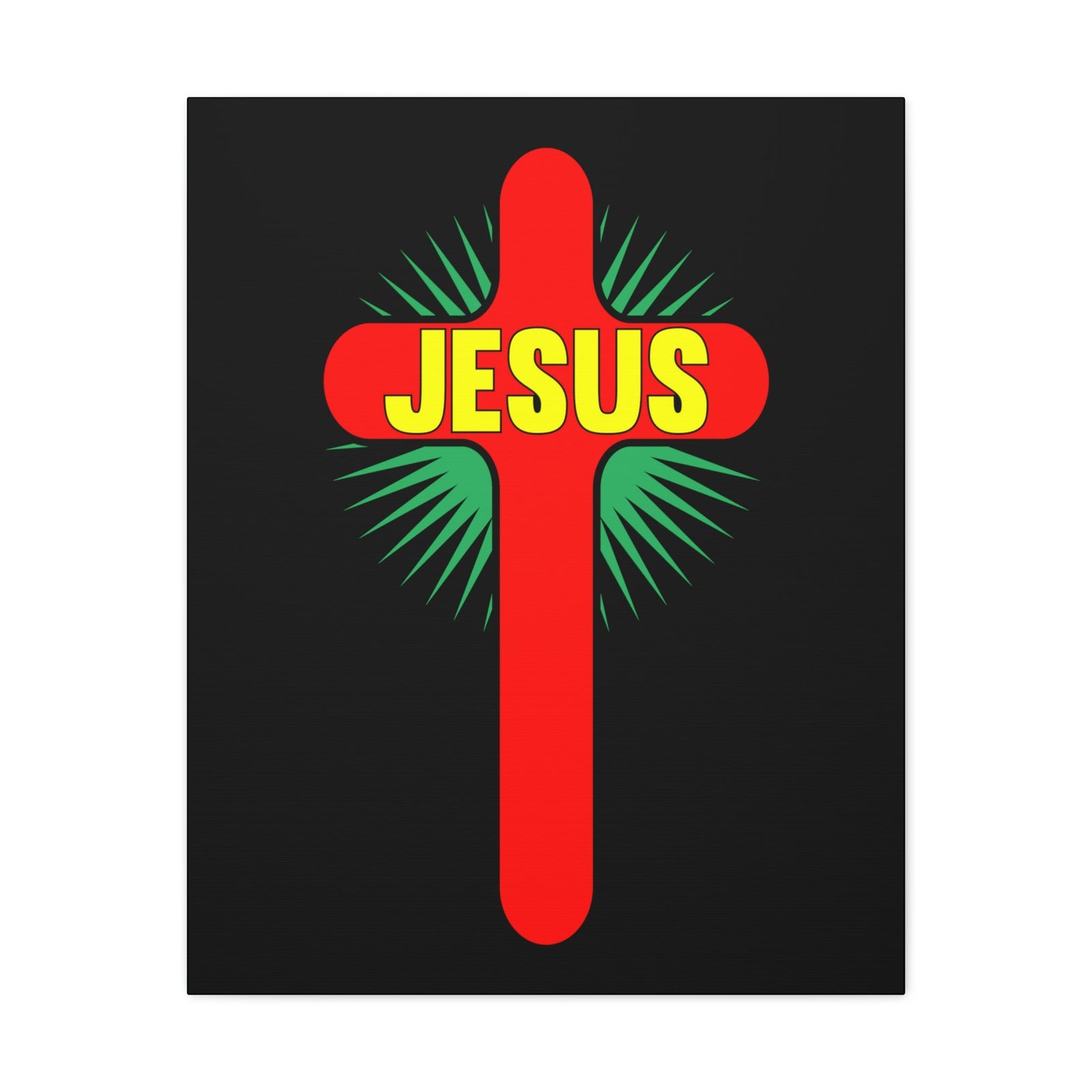 Scripture Walls Jesus John 14:6 Red Cross Christian Wall Art Bible Verse Print Ready to Hang Unframed-Express Your Love Gifts