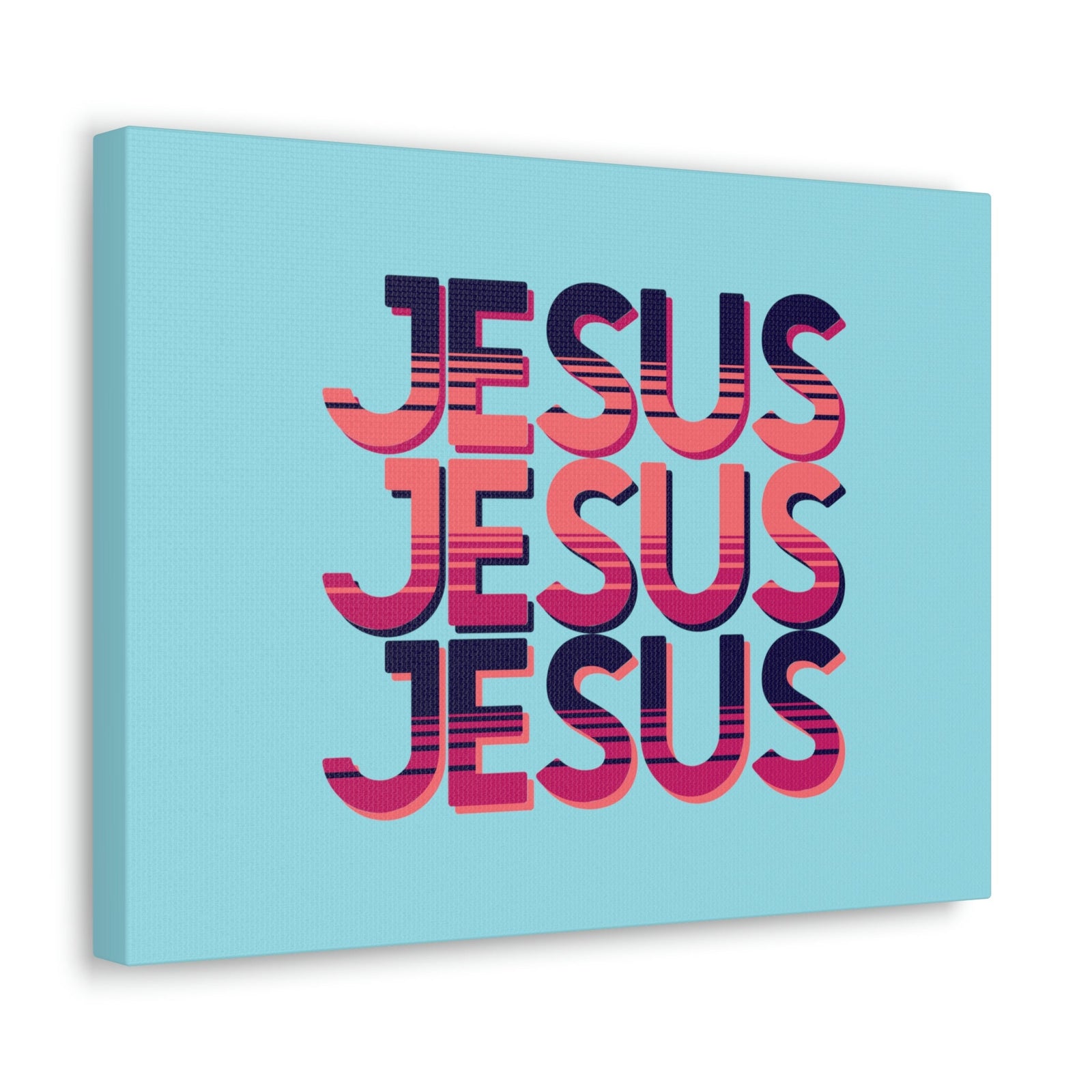 Scripture Walls Jesus John 8:12 Sunset Blue Bible Verse Canvas Christian Wall Art Ready to Hang Unframed-Express Your Love Gifts